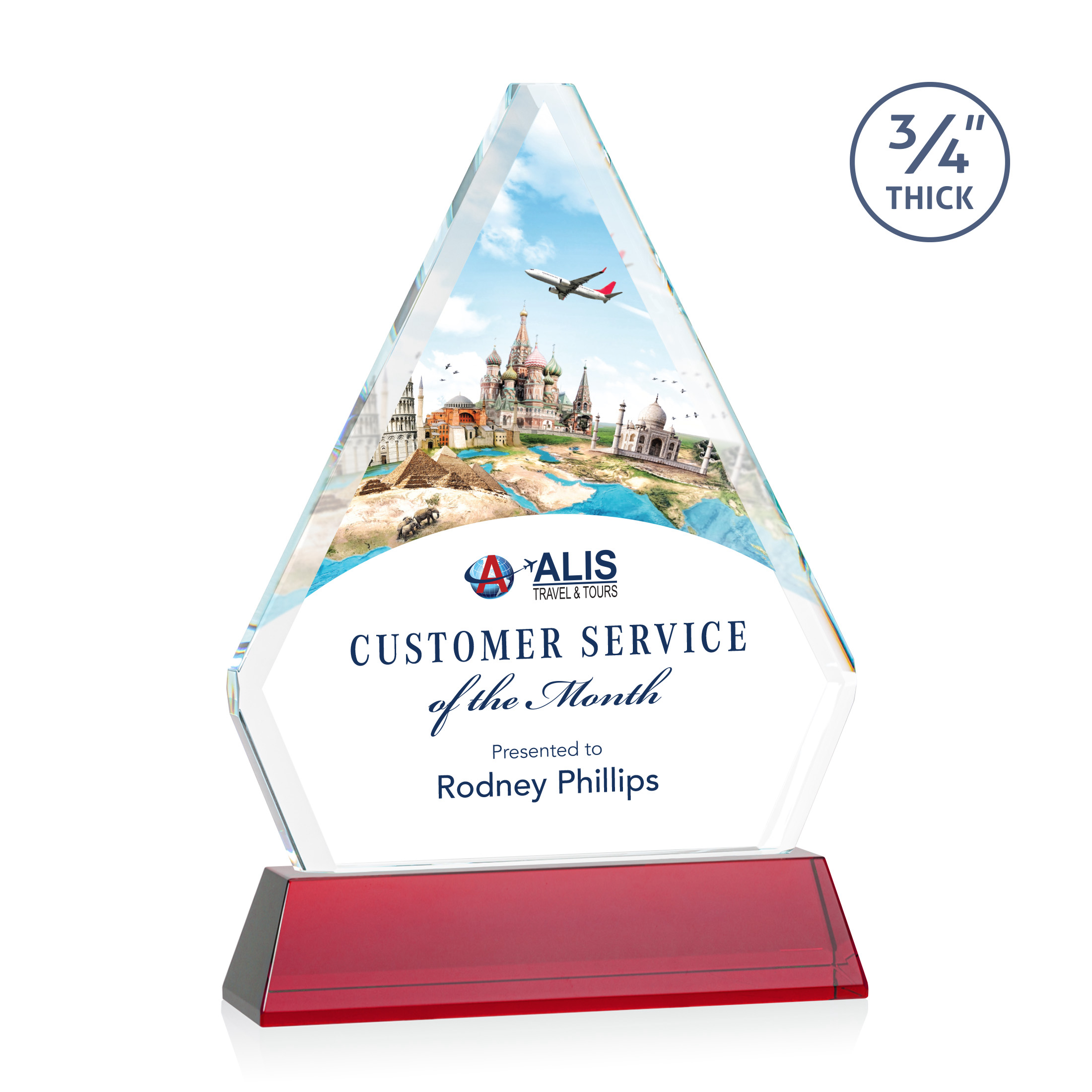 Fyreside VividPrint™ Award on Newhaven -  Red