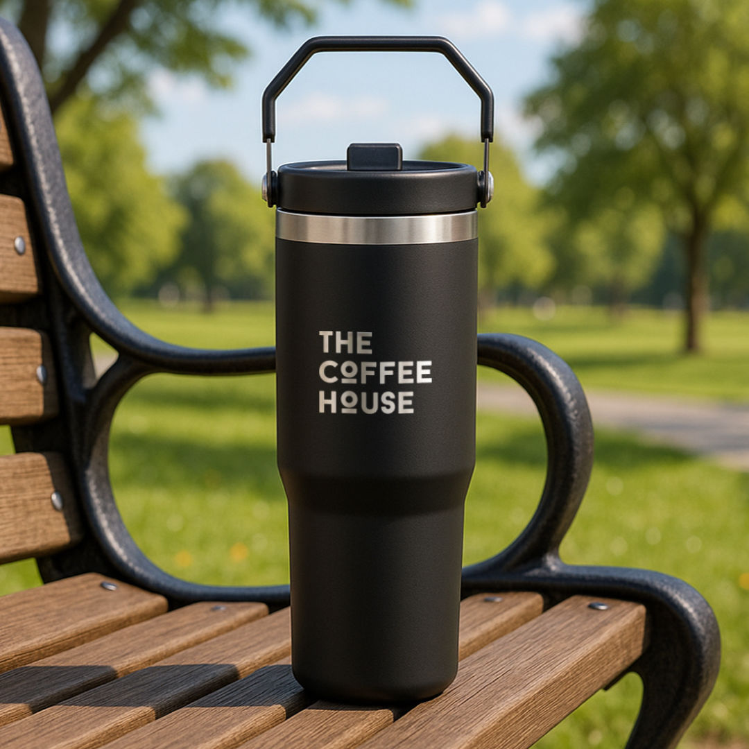 D992 - Revive SS Travel Mug w/Handle & Straw - 30oz - SRG