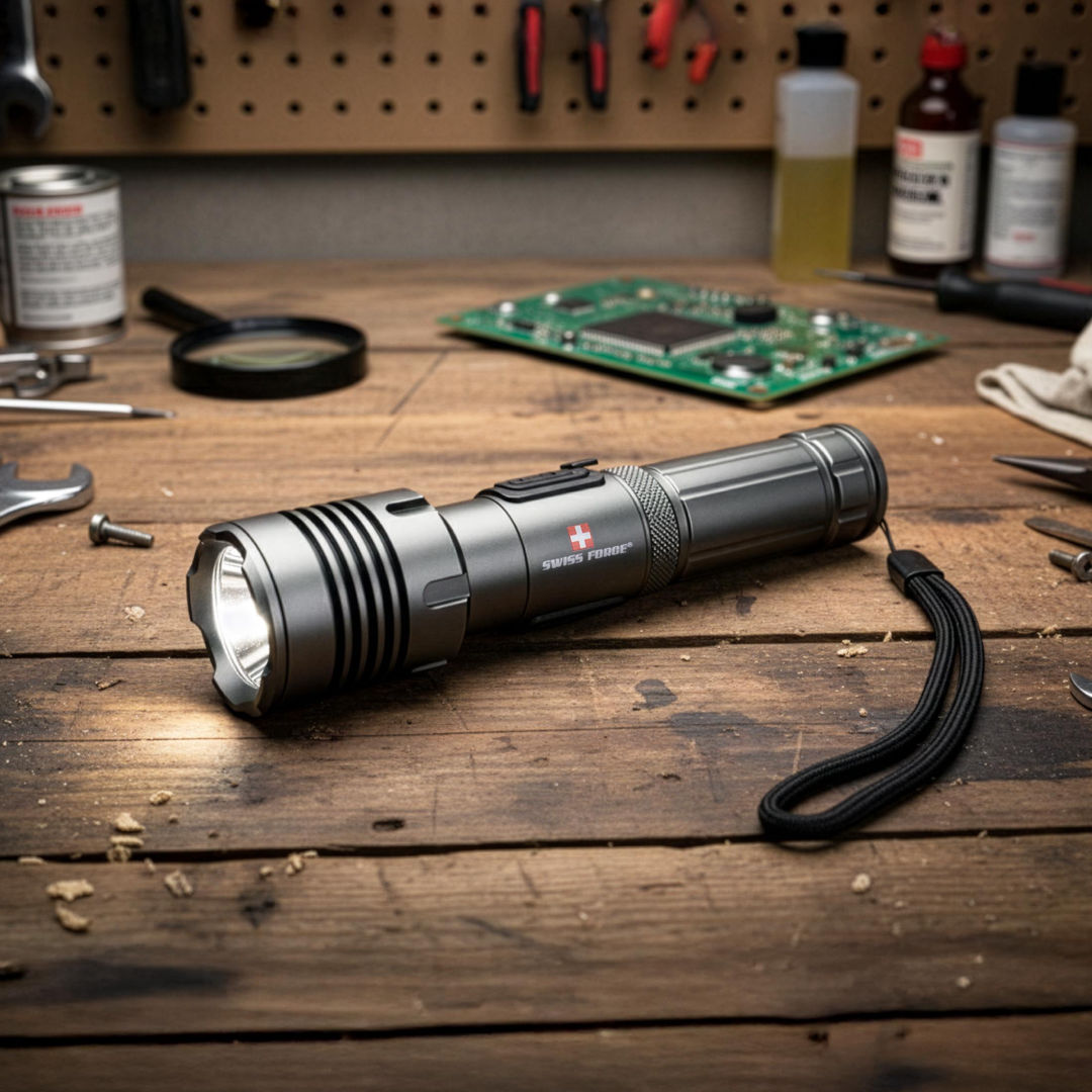 SFL730 - Swiss Force® Rimac Aluminum Rechargeable Flashlight - SRG