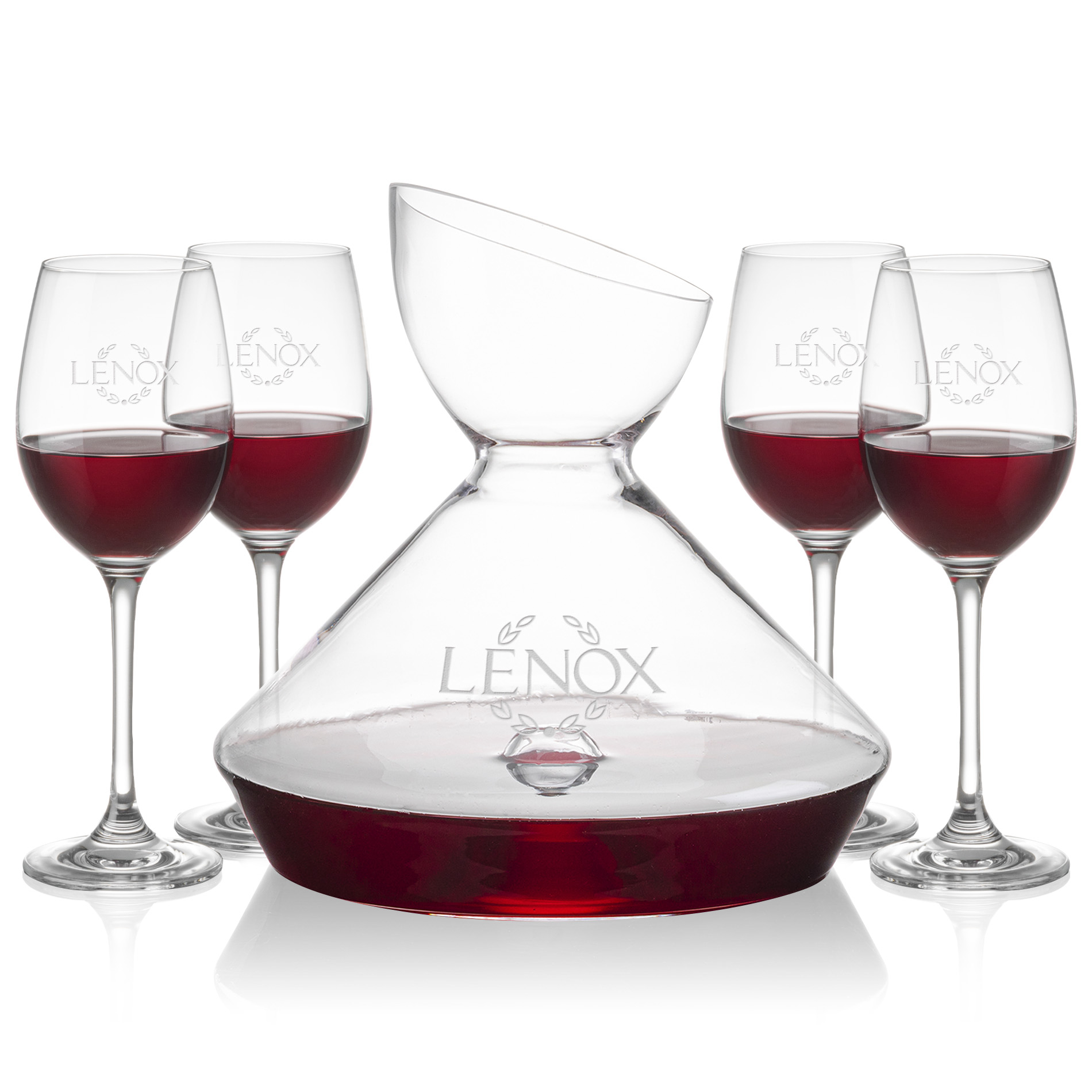 Stemmed Set, Burlington Wine Set, Carafe & 4 Wine