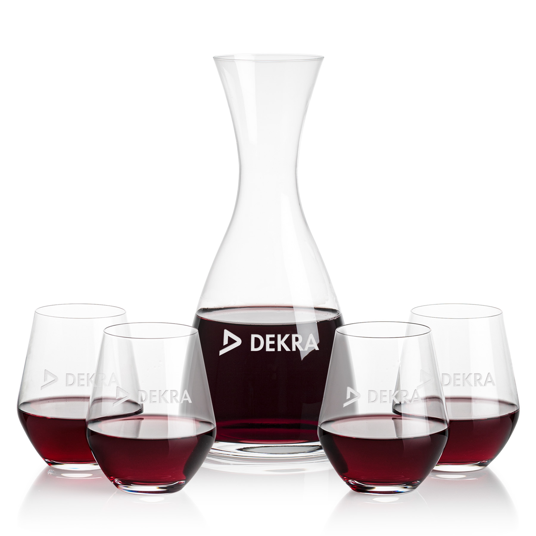 Carafe Stemless Set, Reina Wine Set, Carafe & 4 Stemless