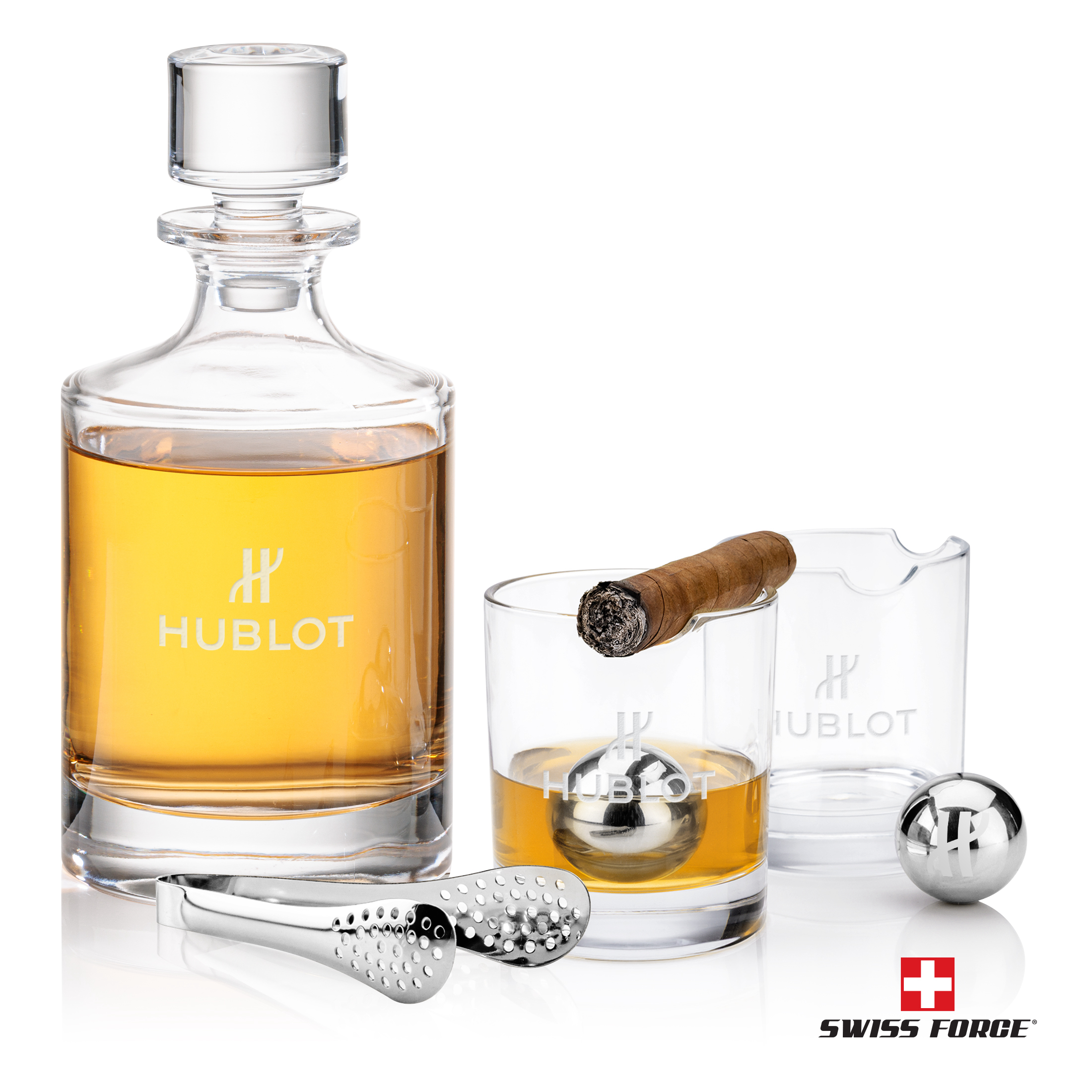Veradero 3pc Decanter Set & S/S Ice Balls