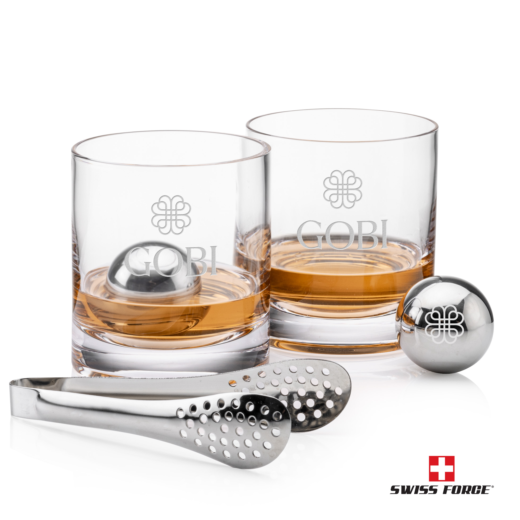 Whiskey Ball Set, Laser Engraving