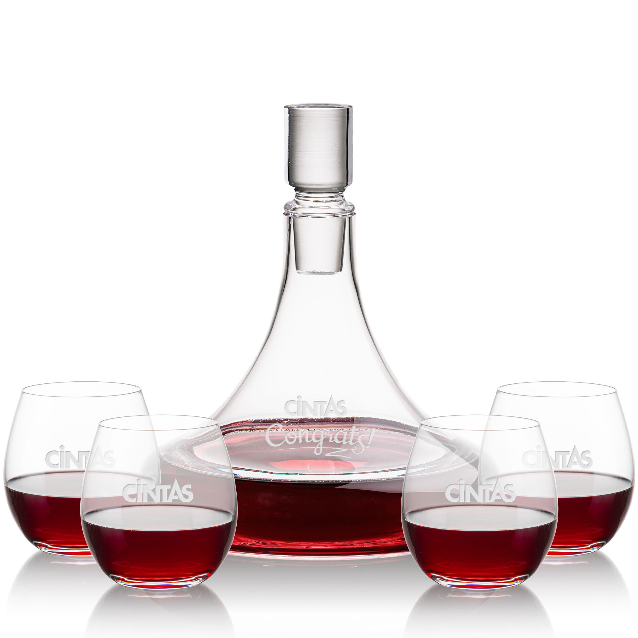 Decanter Stemless Set, Redmond Set, Decanter & 4 Stemless