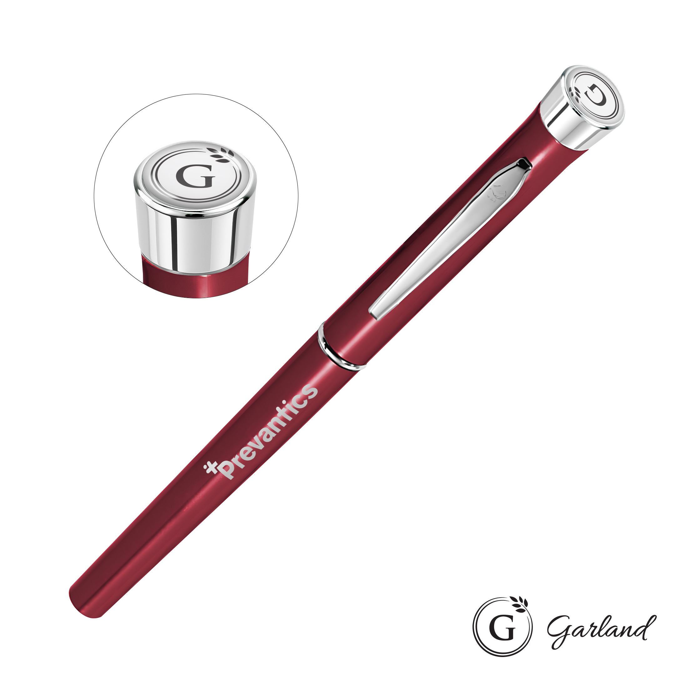 Standard, Rollerball, Chrome, Burgundy / Chrome