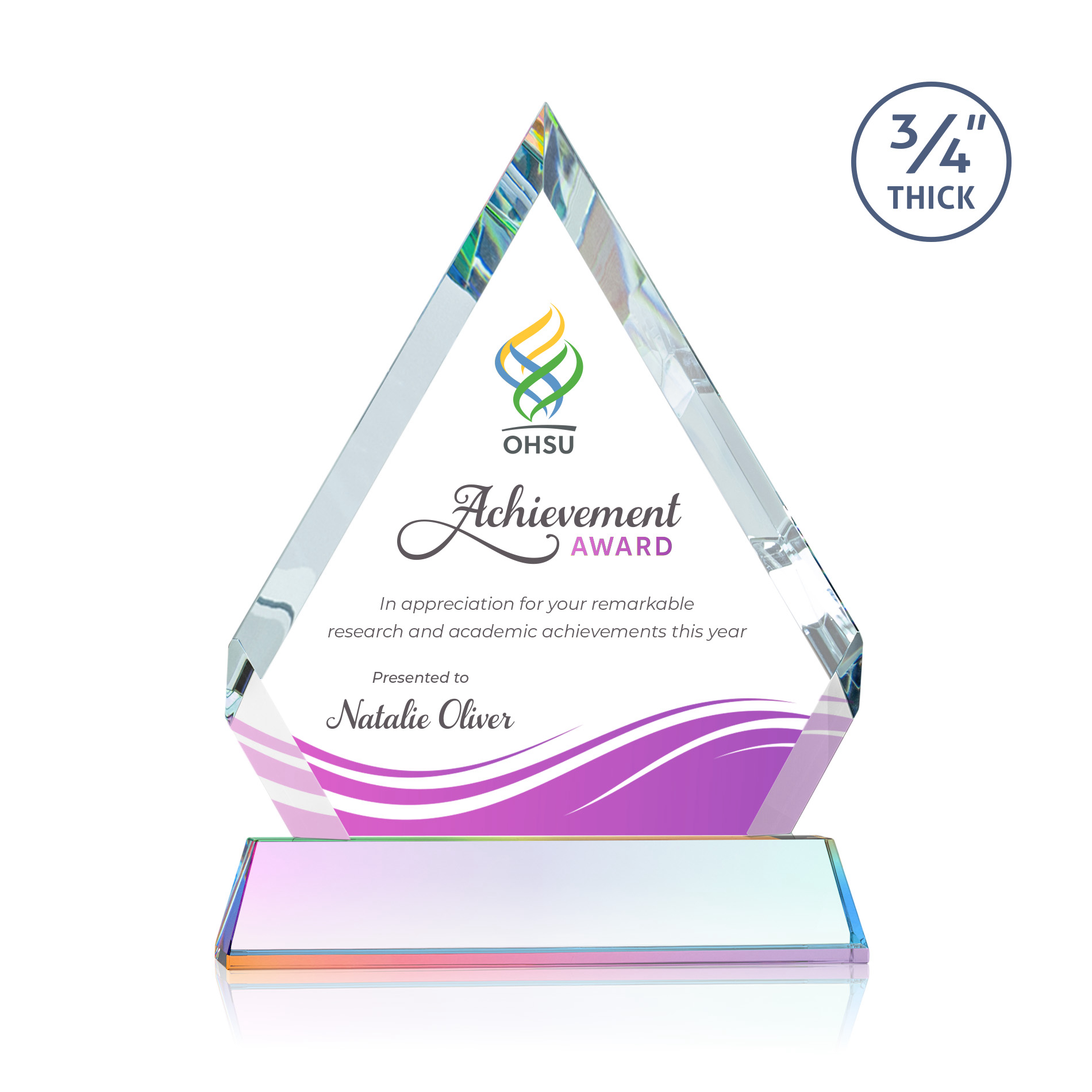 Apex VividPrint™ Award on Newhaven Base - Prismatic 8