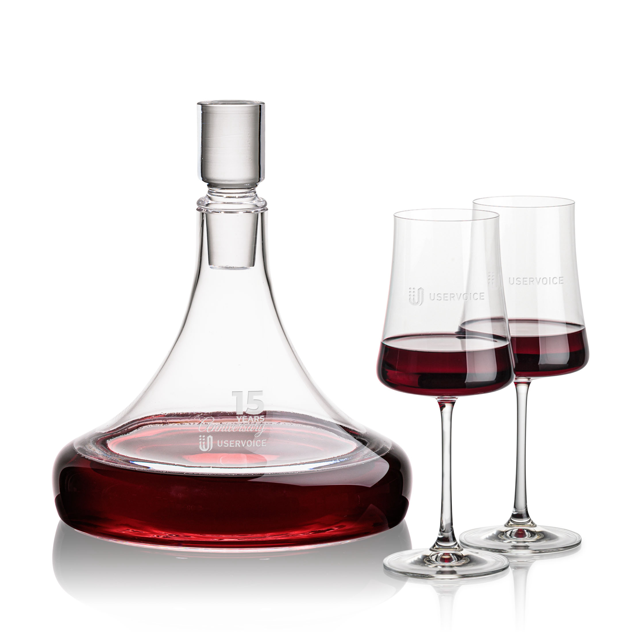 Decanter Stemmed Set, Dakota Set, Decanter & 2 Wine