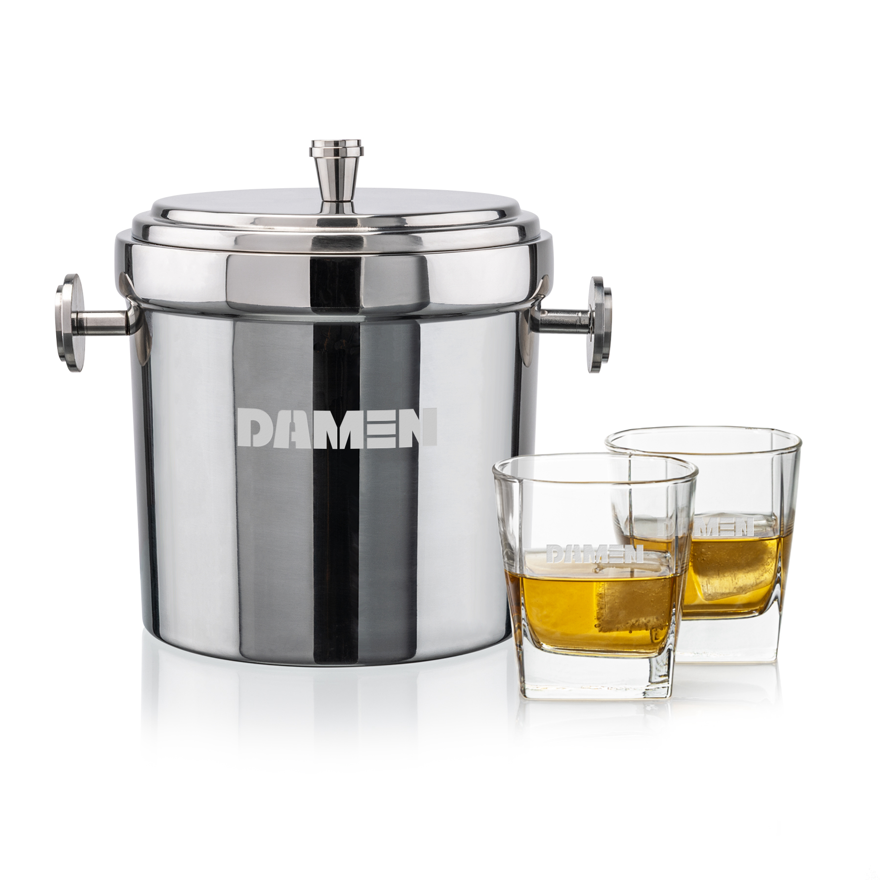 Ice Bucket OTR Set, Sterling Set, Set of 3