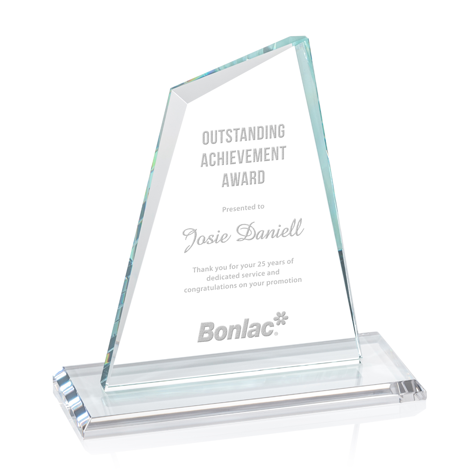 Deep Etch, Starfire, 8" x 9.375" x 3"