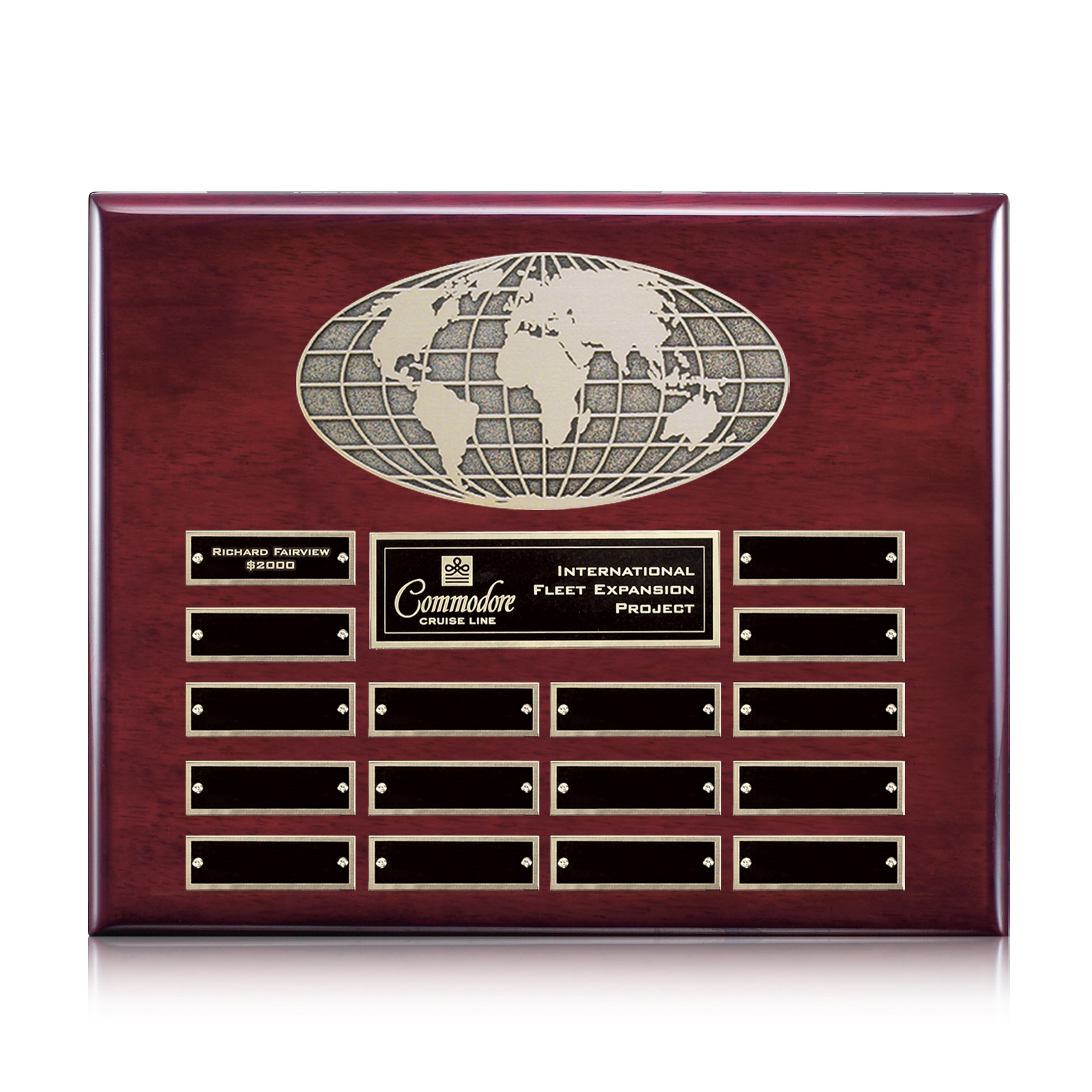 World (Horiz) Perpetual - Rosewood Finish 8