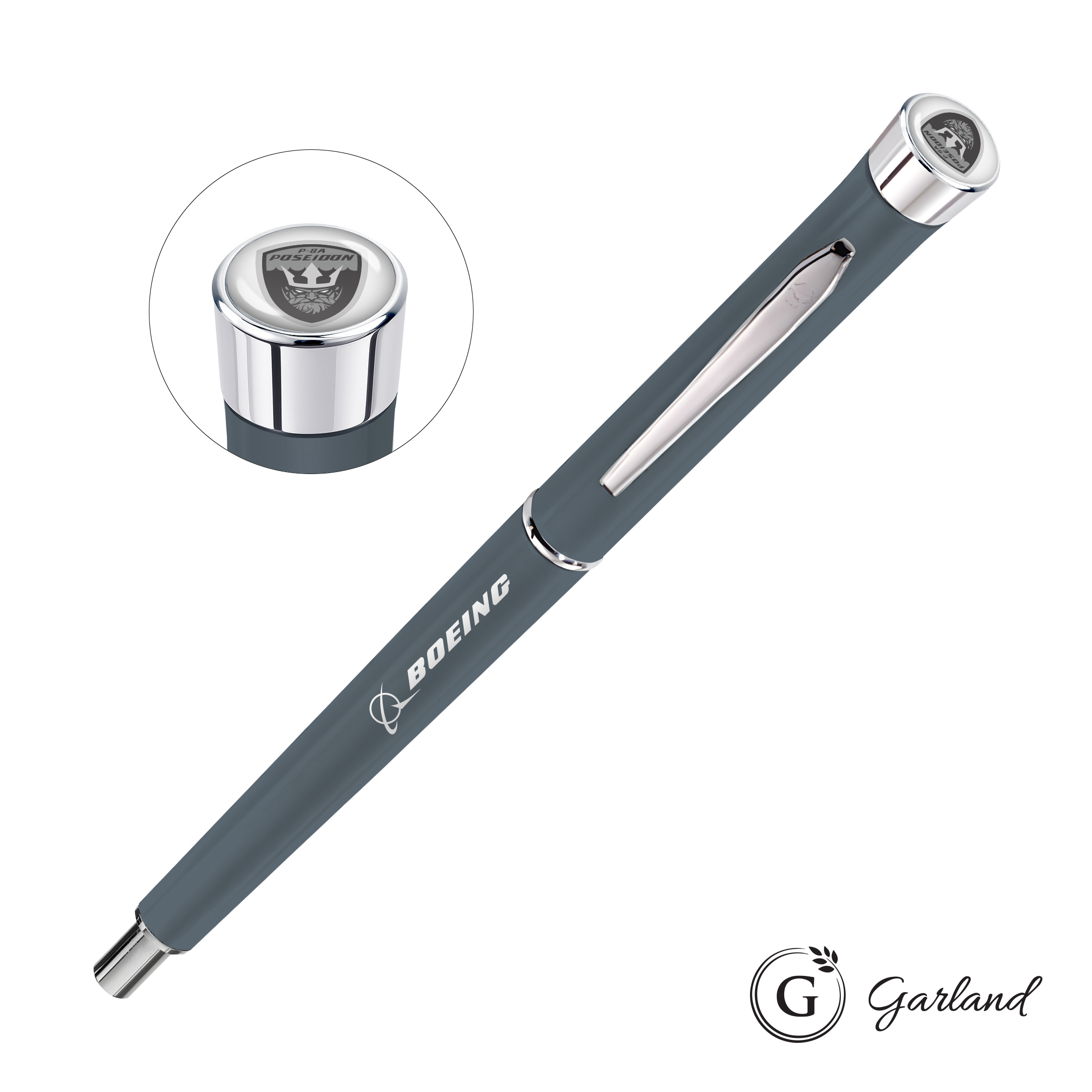 Custom, Mechanical Pencil, Chrome, Matte Grey / Chrome