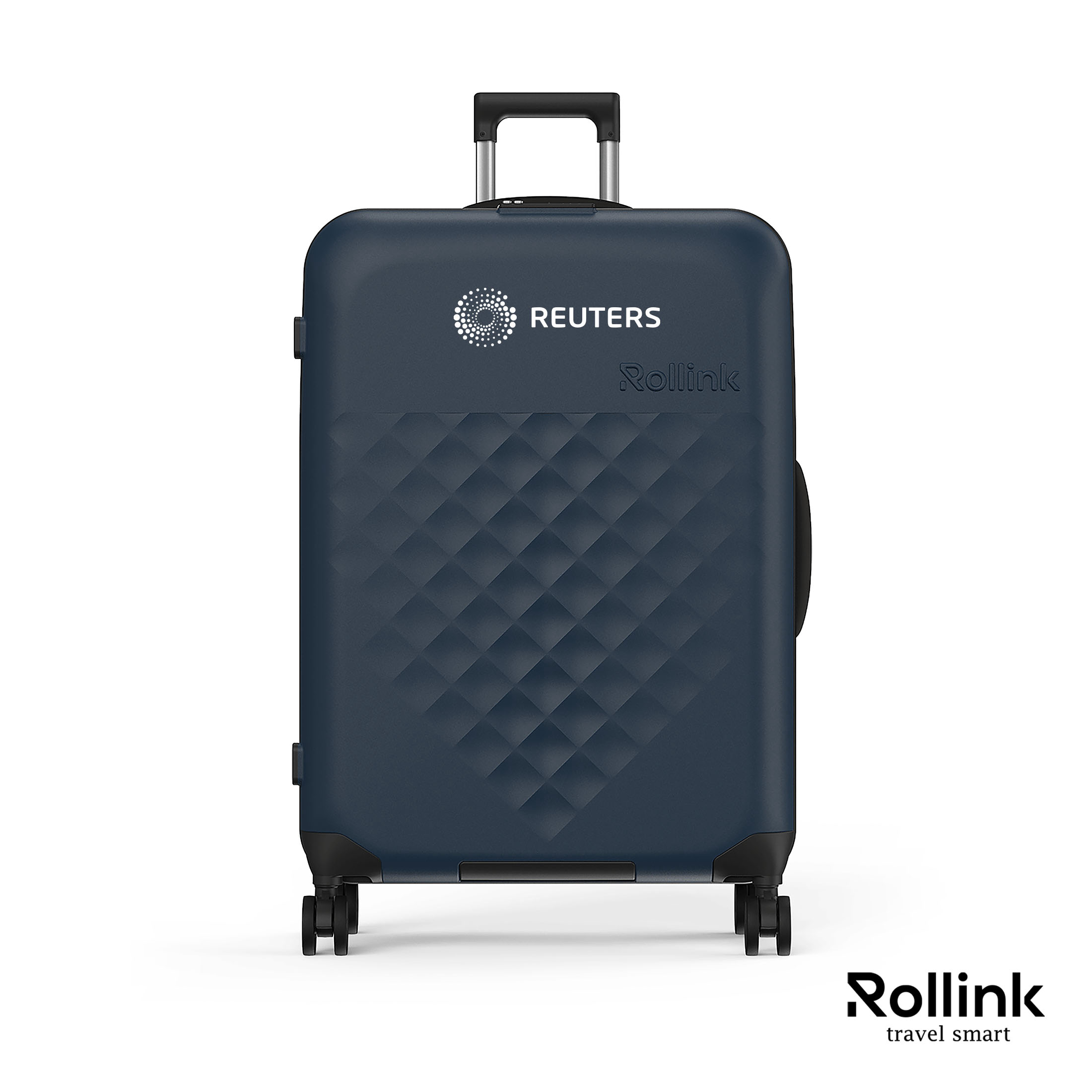 Rollink® Flex 360 Large Checked 4 Wheel Suitcase