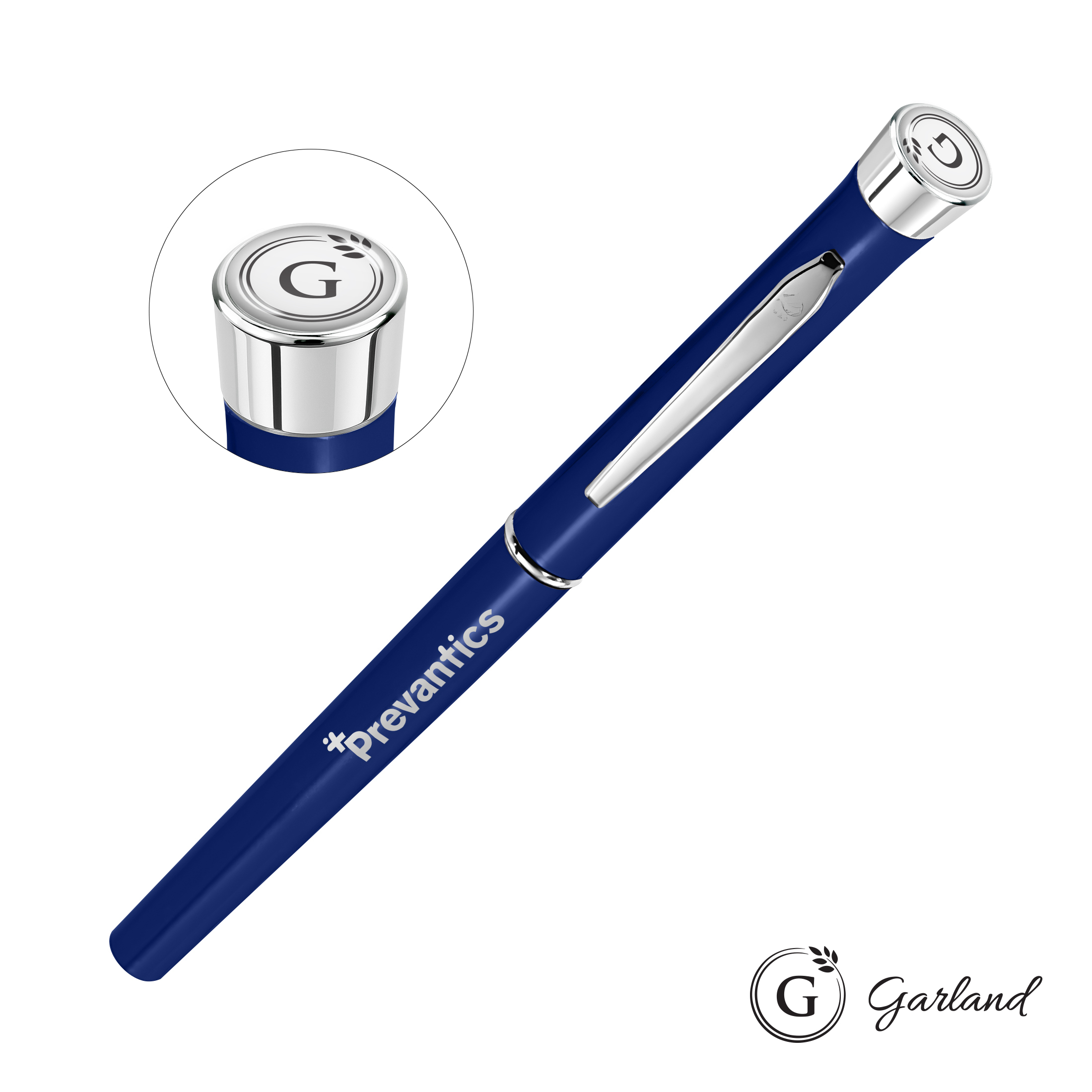 Standard, Rollerball, Chrome, Blue / Chrome
