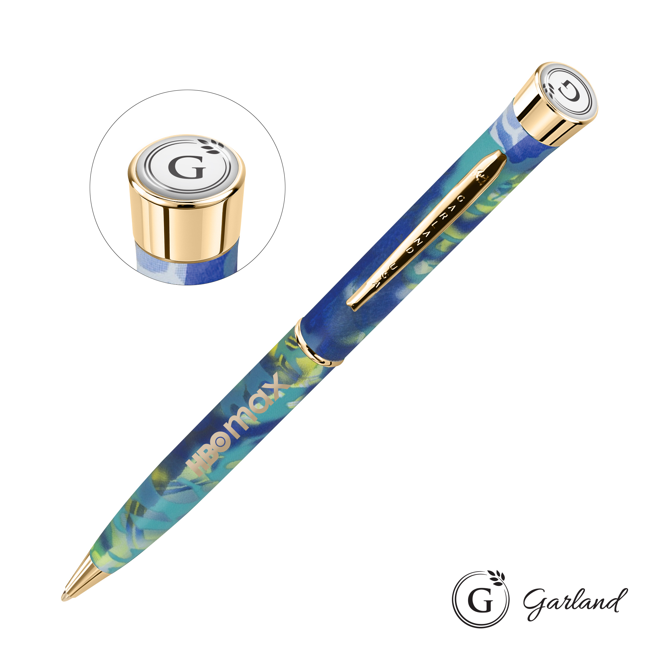 Standard, Ballpoint, Gold, Ocean / Gold