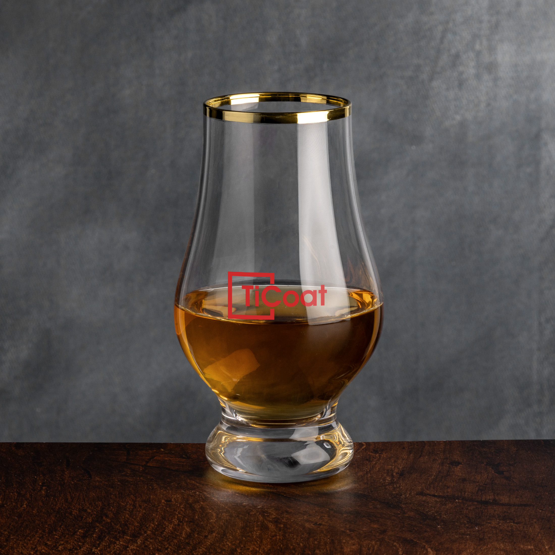 Lismore Gold Rim Whiskey Taster - Imprinted