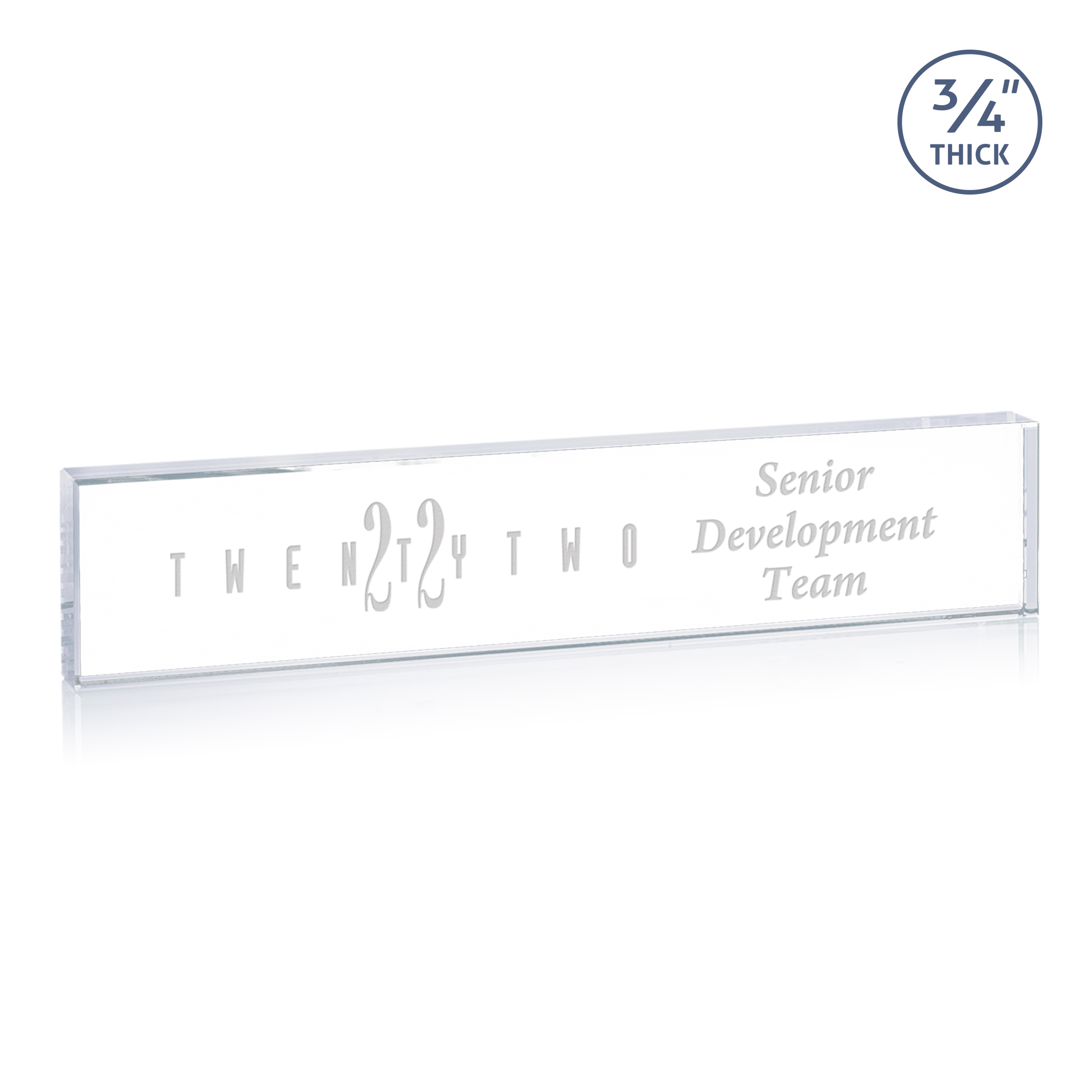 Deep Etch, 10" x 2" x 0.75"