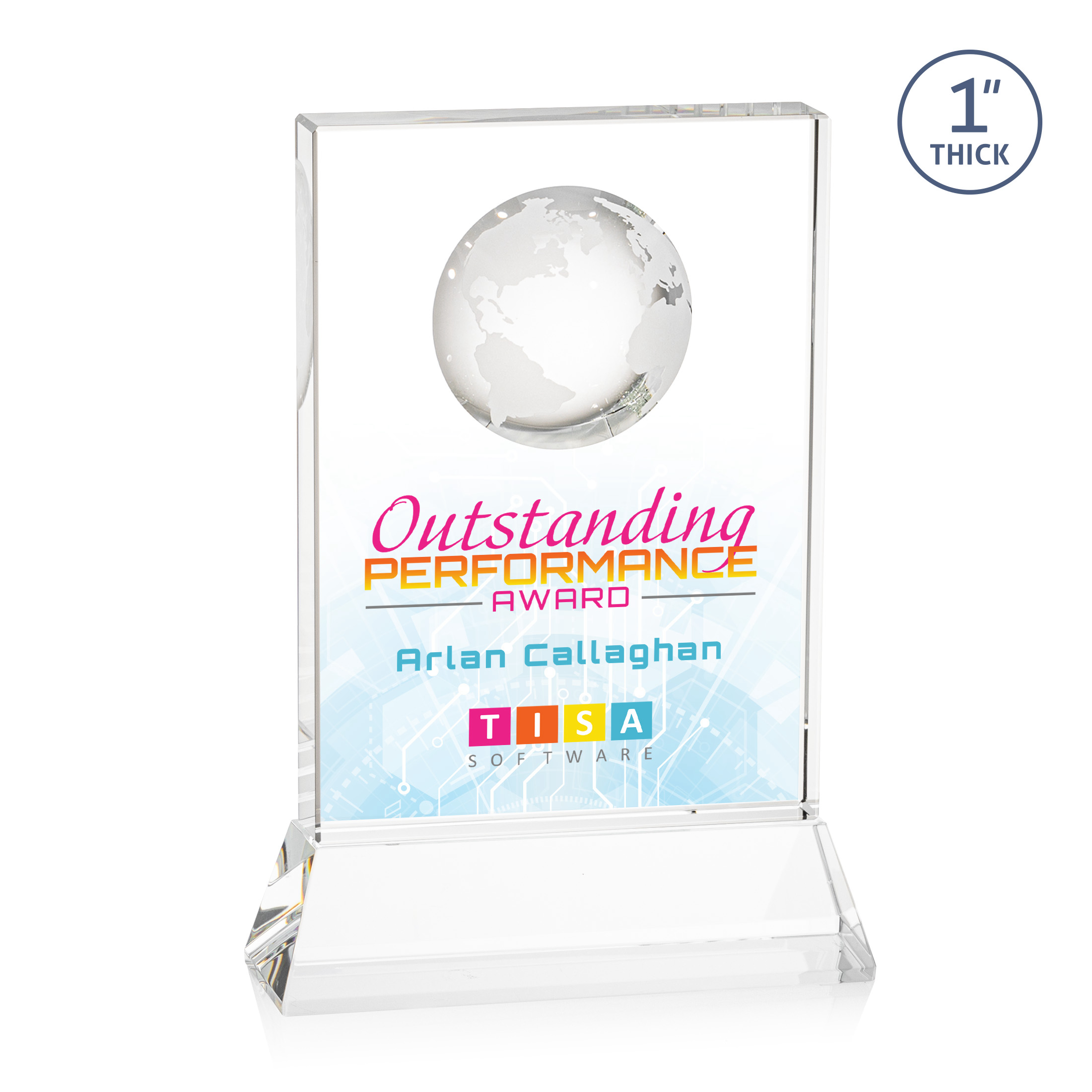 Ambassador VividPrint™ Award on Base - Clear 6