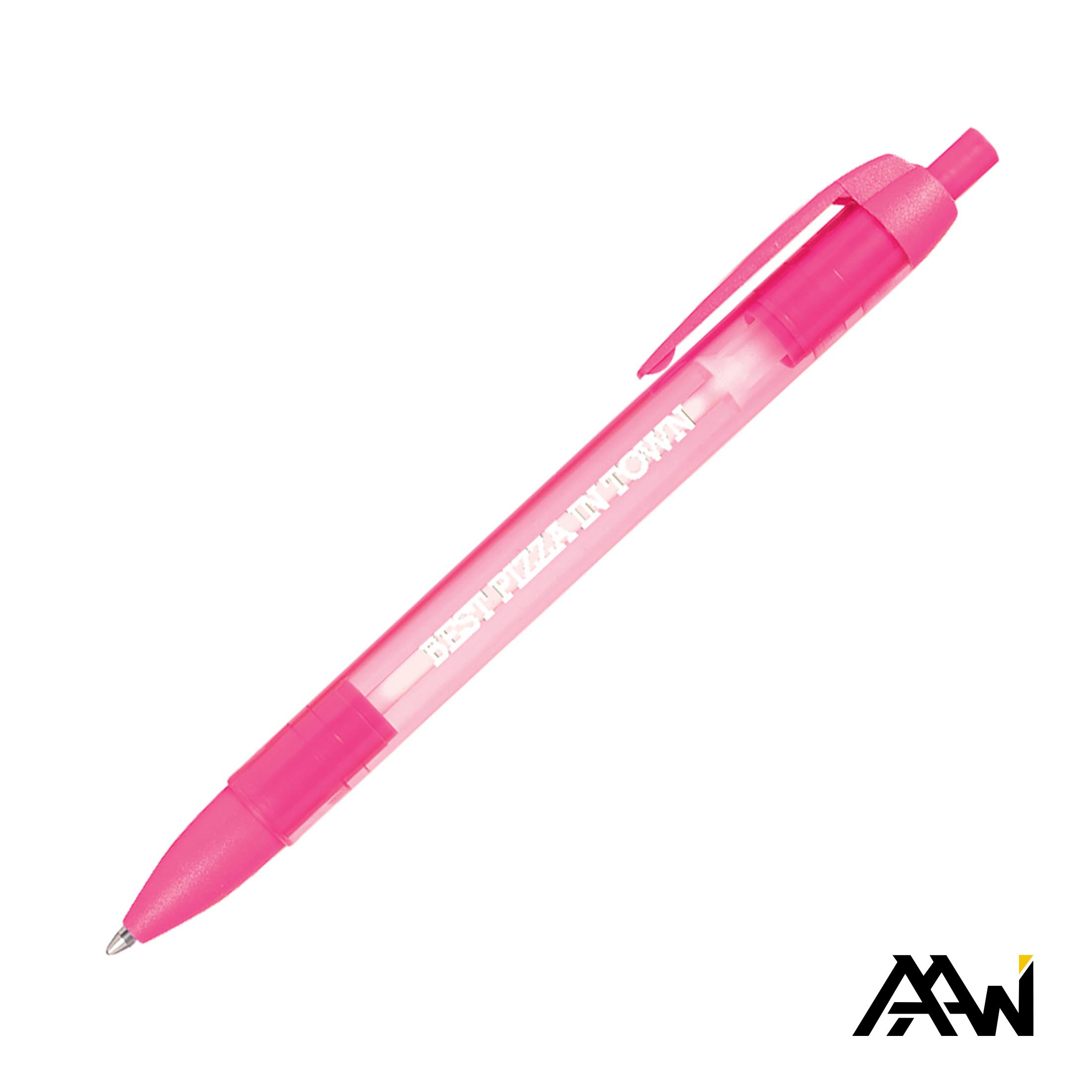Translucent Barrel, 1 Color, 1 Location Imprint, Pink