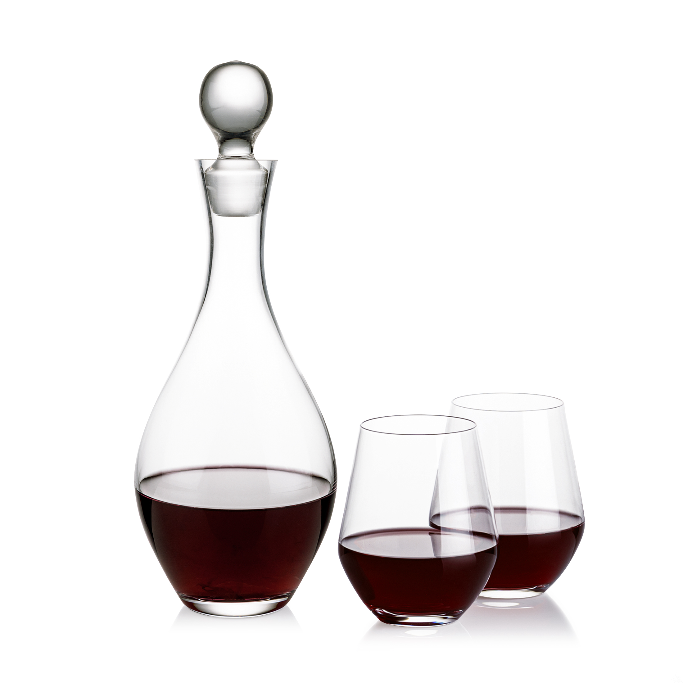 Briarwood Decanter & Reina Stemless Wine Set 5