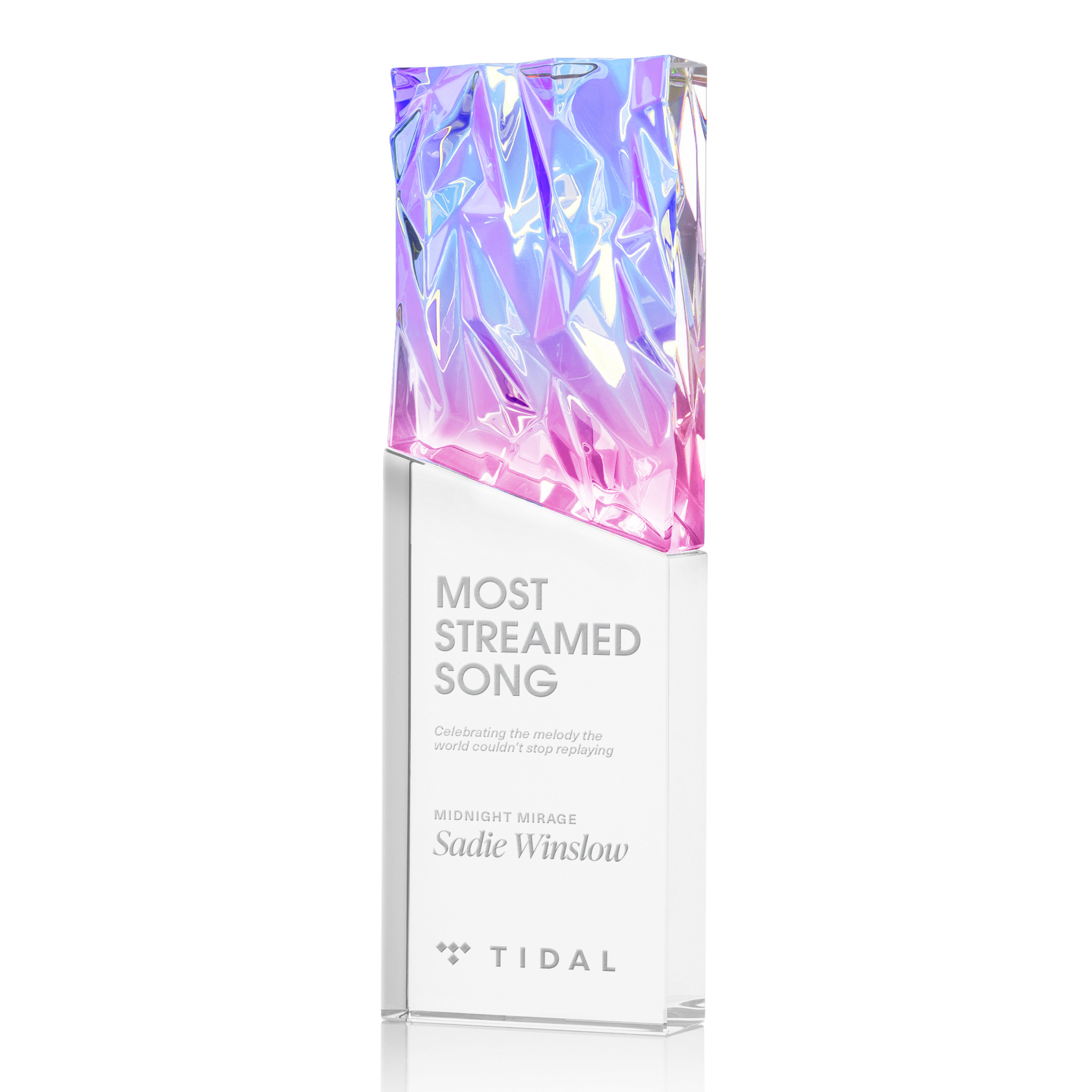 Deep Etch, Clear, 3.125" x 10" x 1.25"