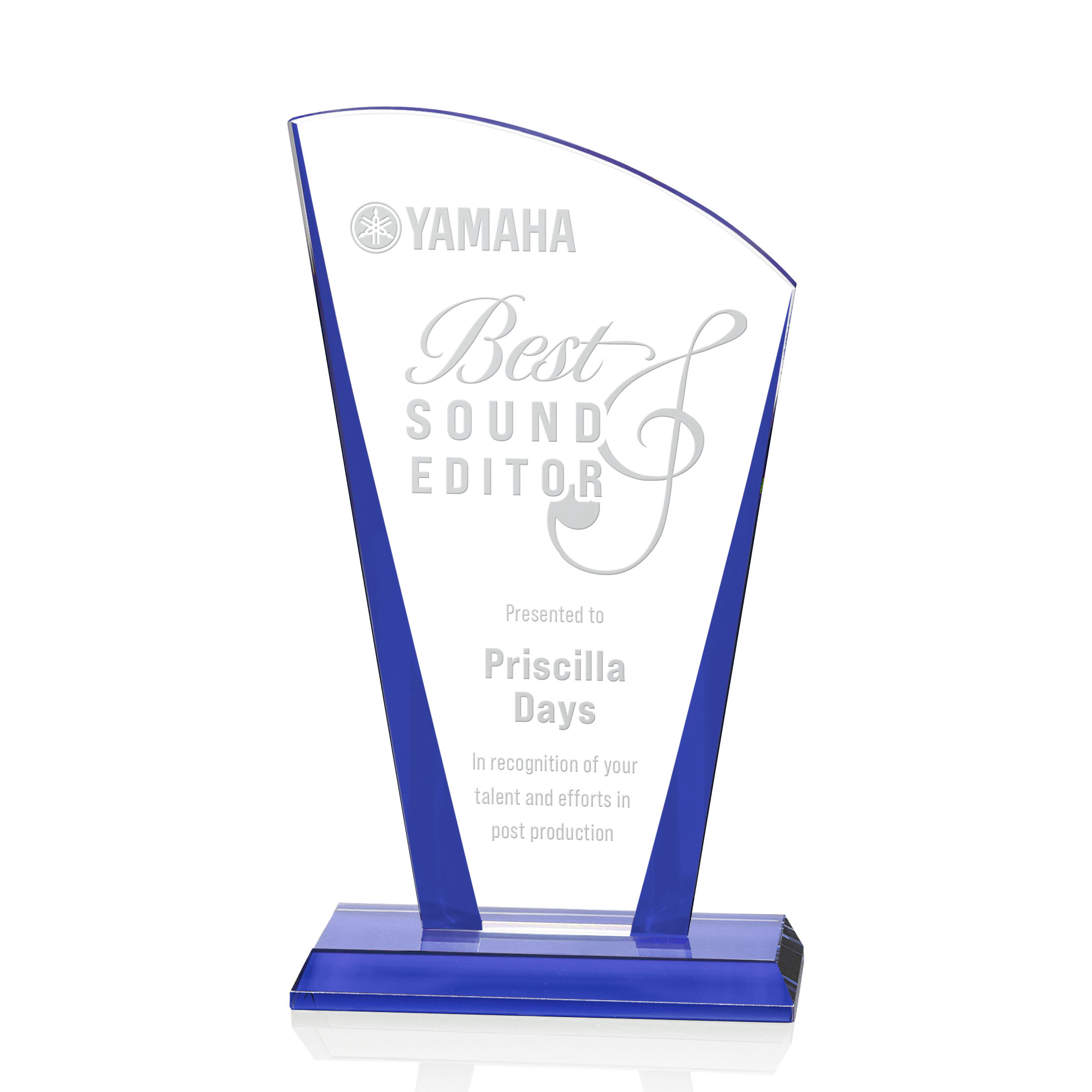 Deep Etch, Blue, 4.75" x 8.5" x 2"