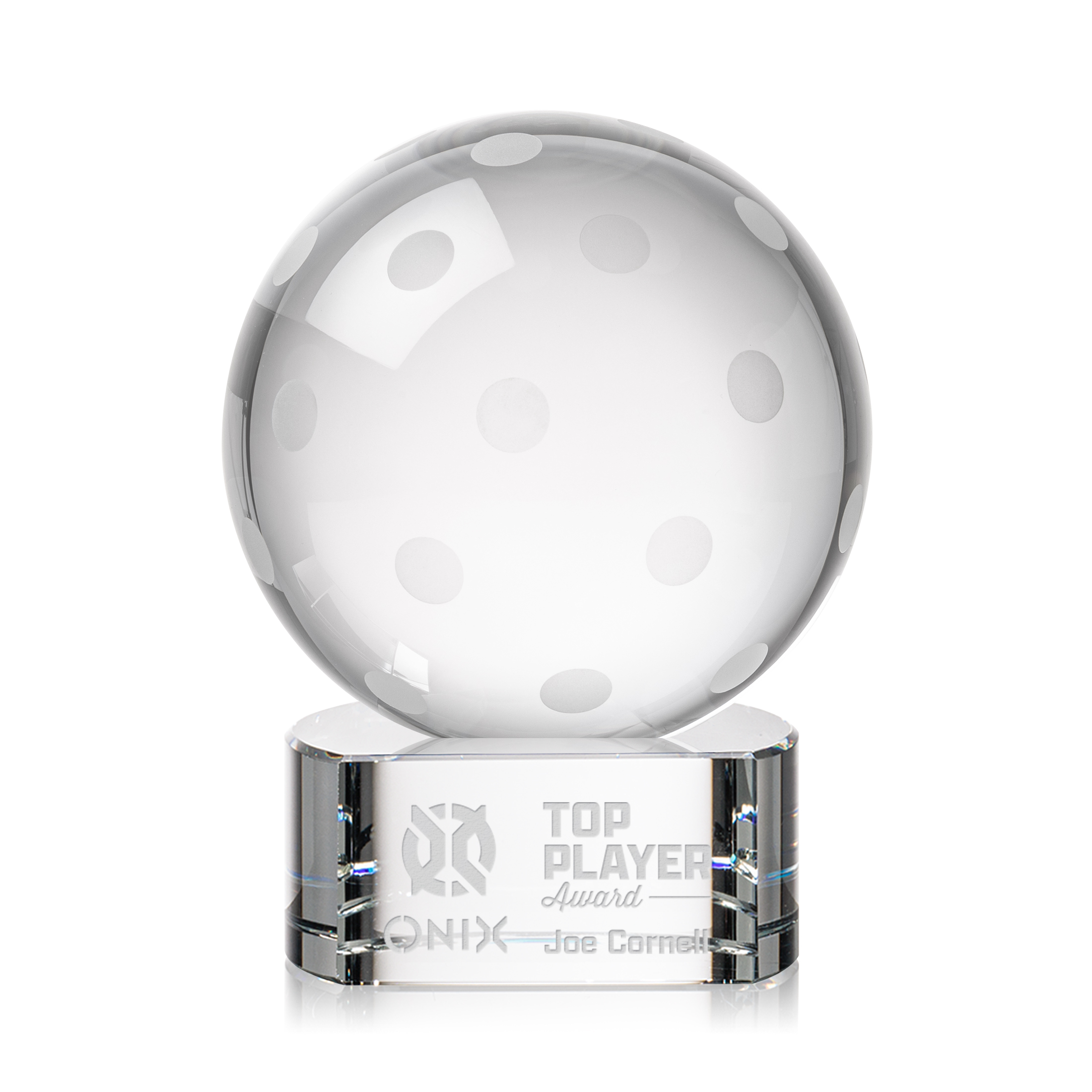 Paragon, Deep Etch, Clear, 4" x 5.375" x 4"