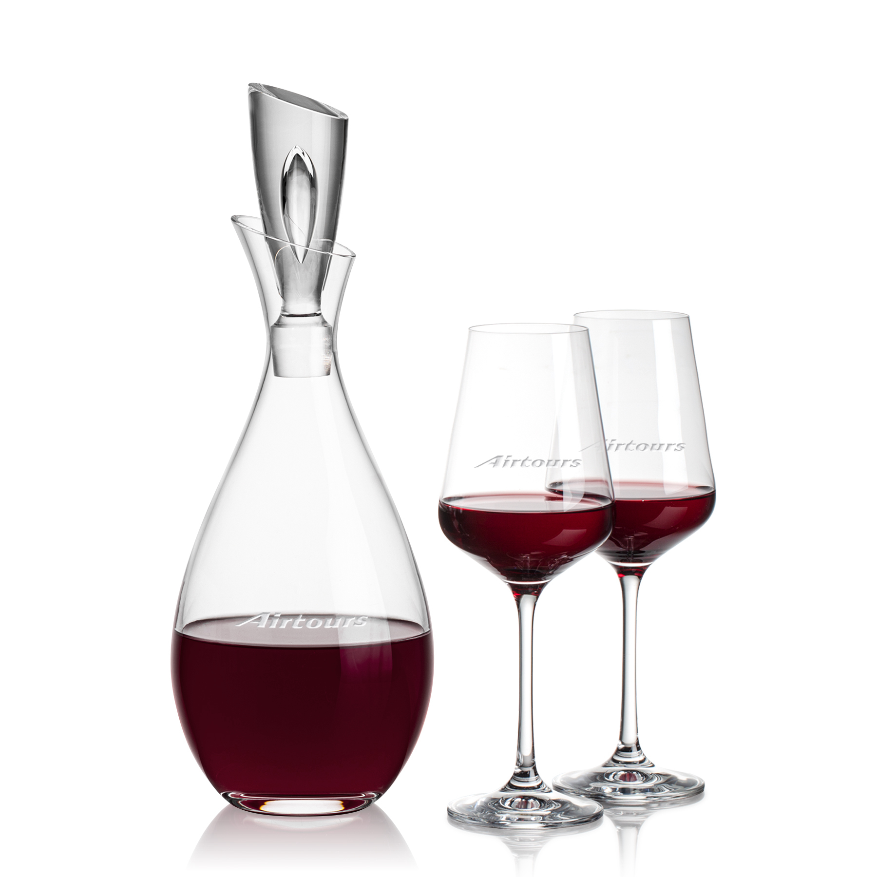 Stemmed Set, Breckland Wine Set, Decanter & 2 Wine