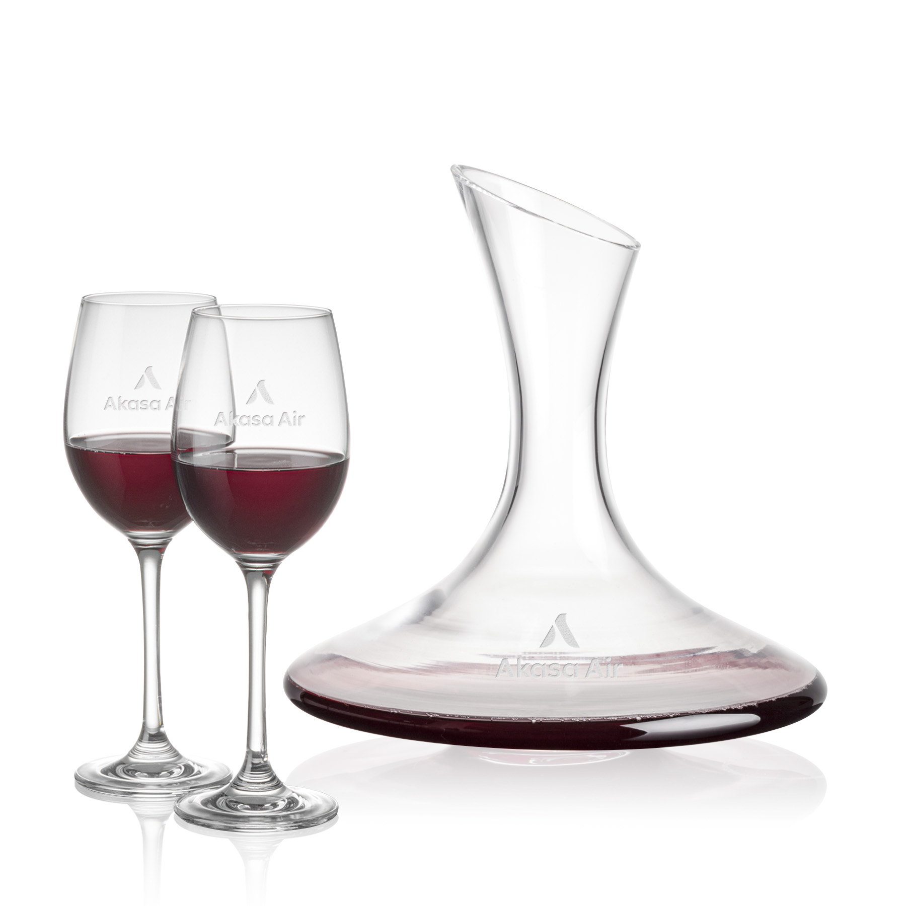 Stemmed Set, Burlington Wine Set, Carafe & 2 Wine
