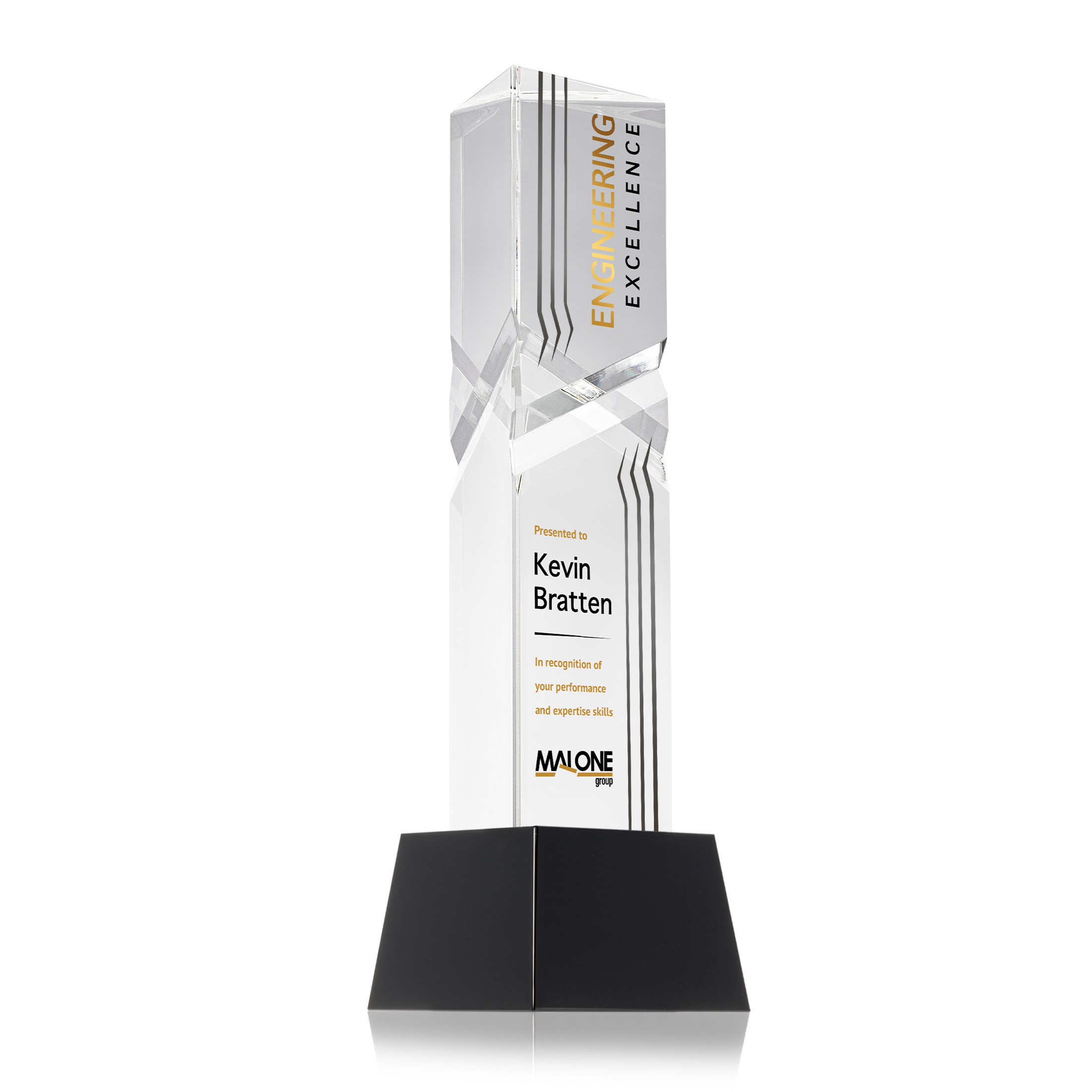Oakham VividPrint™ Award on Robson Base - Black 6