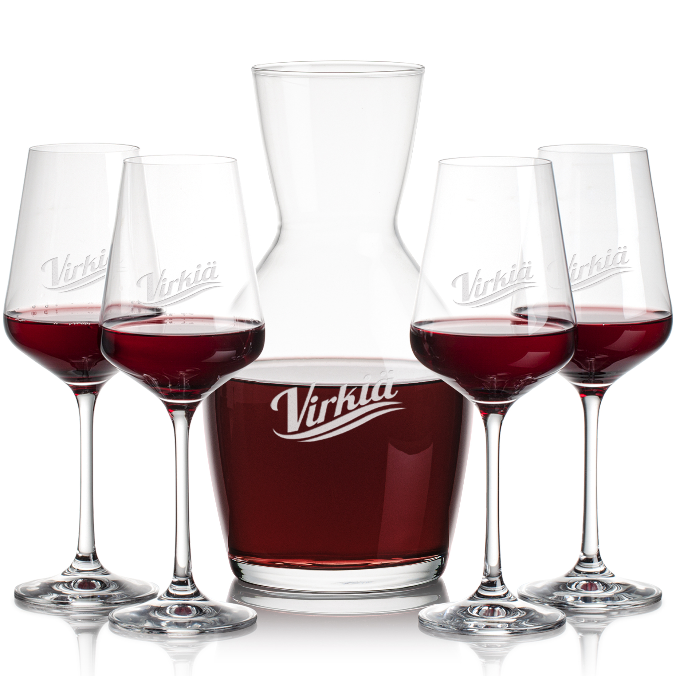 Stemmed Set, Breckland Wine Set, Carafe & 4 Wine