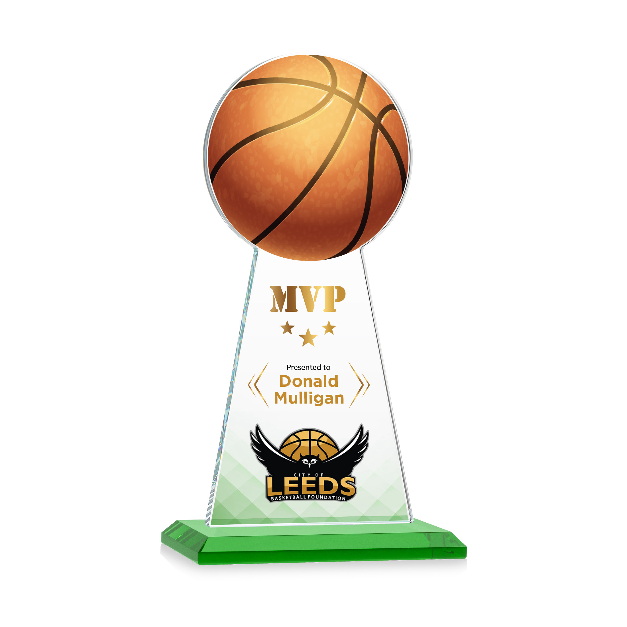 Edenwood Basketball VividPrint™ Award - Green 19