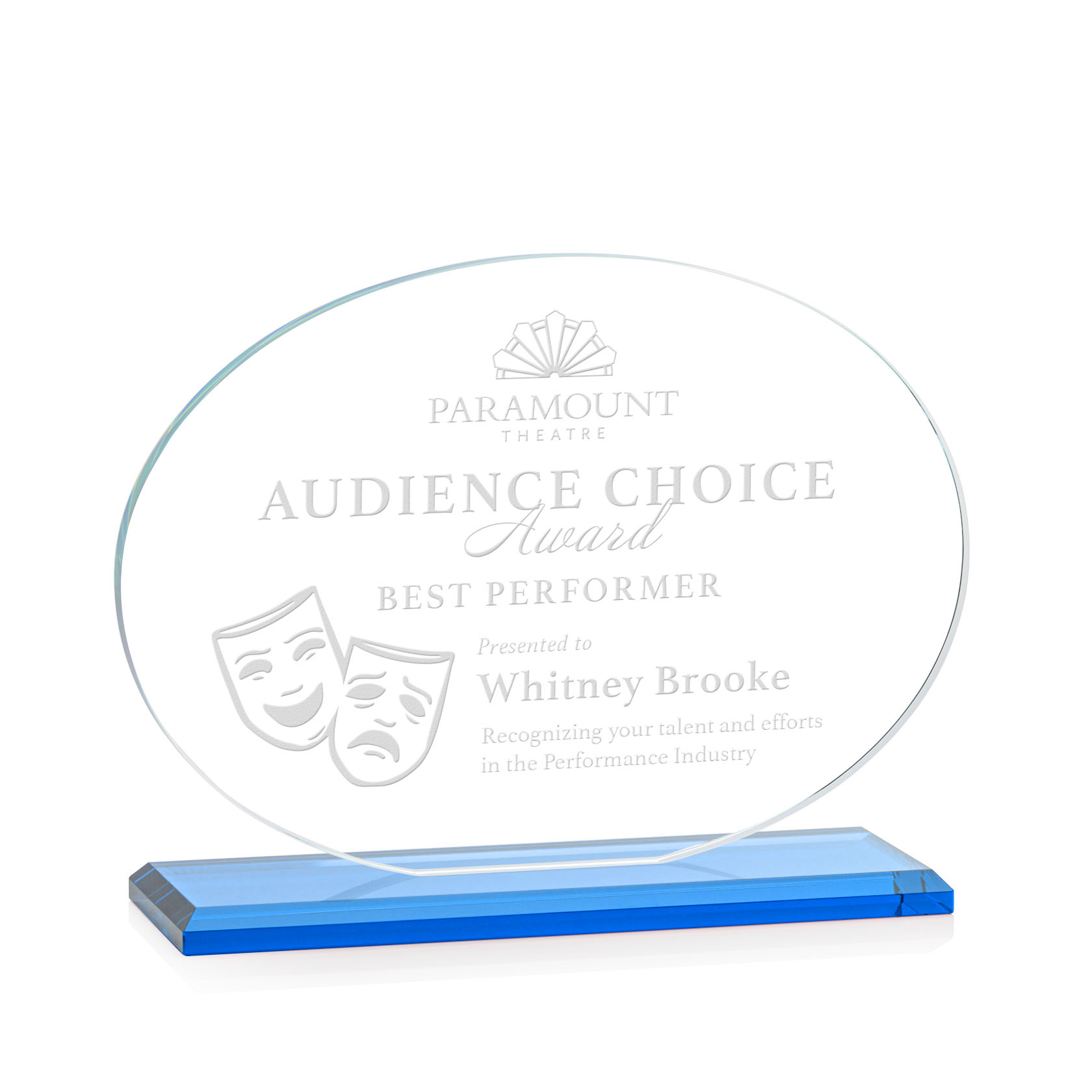 Austin Award (Horiz) - Sky Blue 17