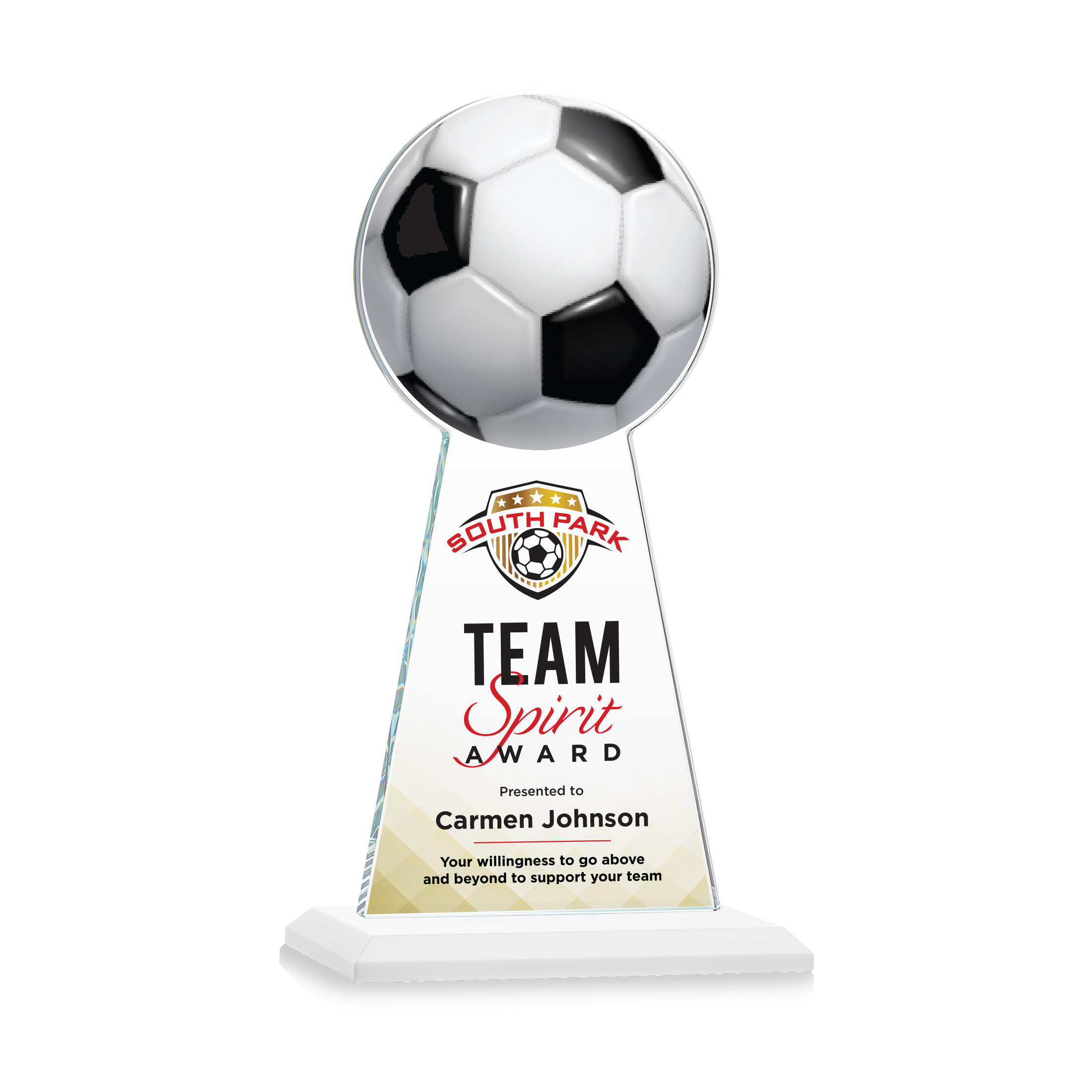 Edenwood Soccer VividPrint™ Award - White 17