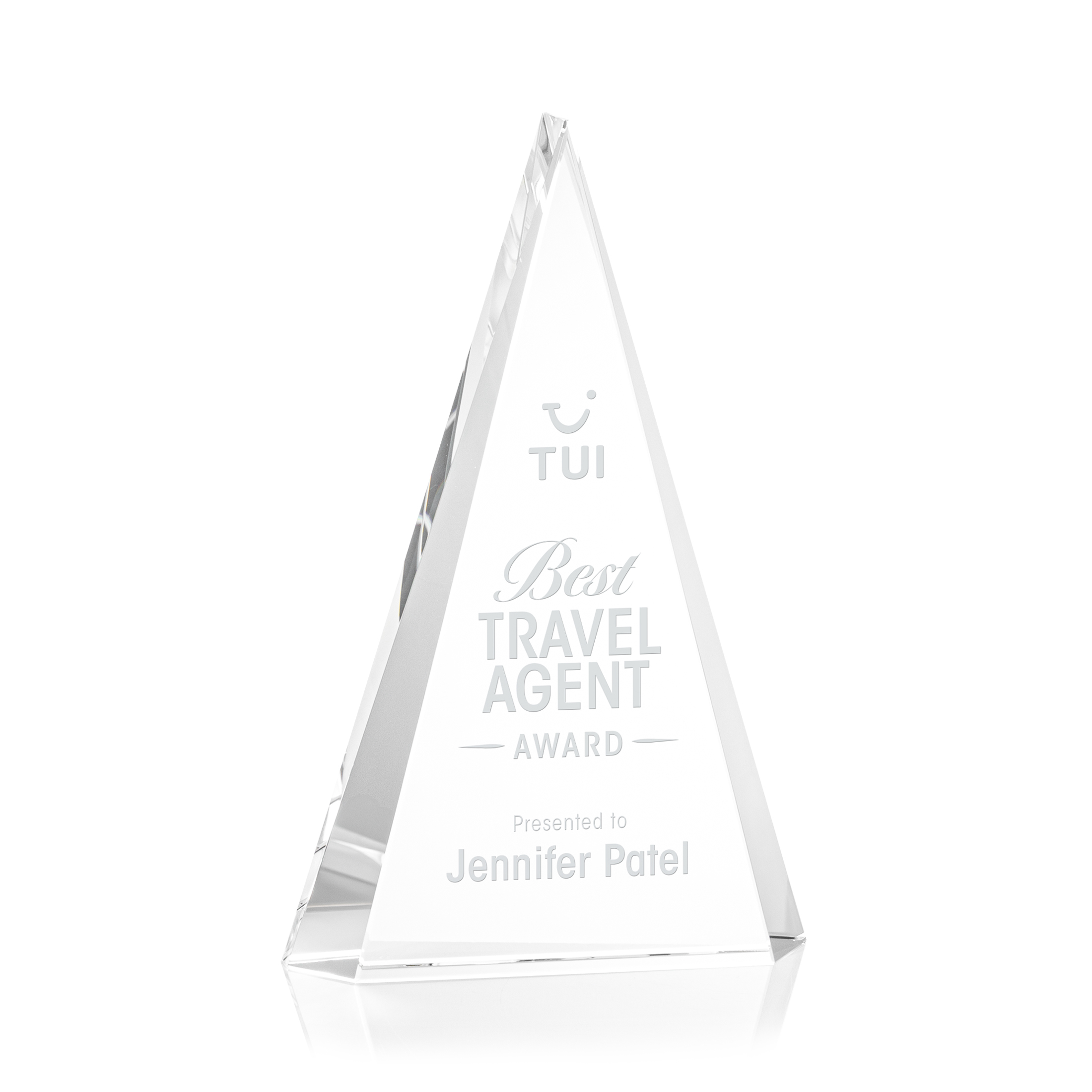 Deep Etch, Clear, 5.125" x 8" x 1.125"