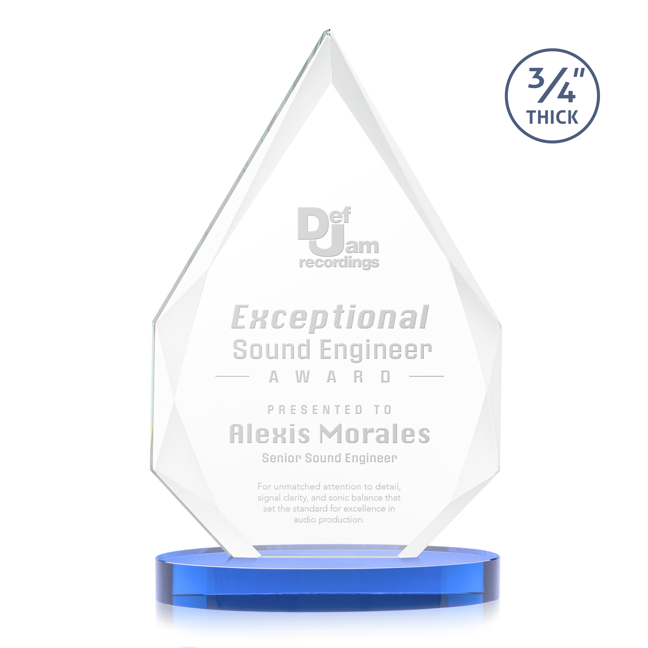 Hawthorne Award on Alberton Base - Sky Blue 13