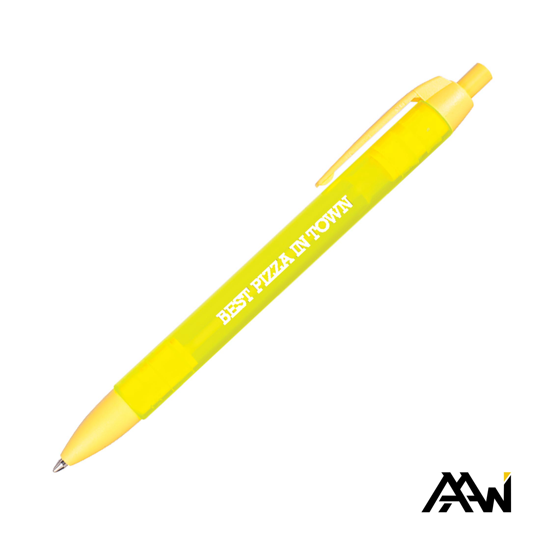Translucent Barrel, 1 Color, 1 Location Imprint, Yellow