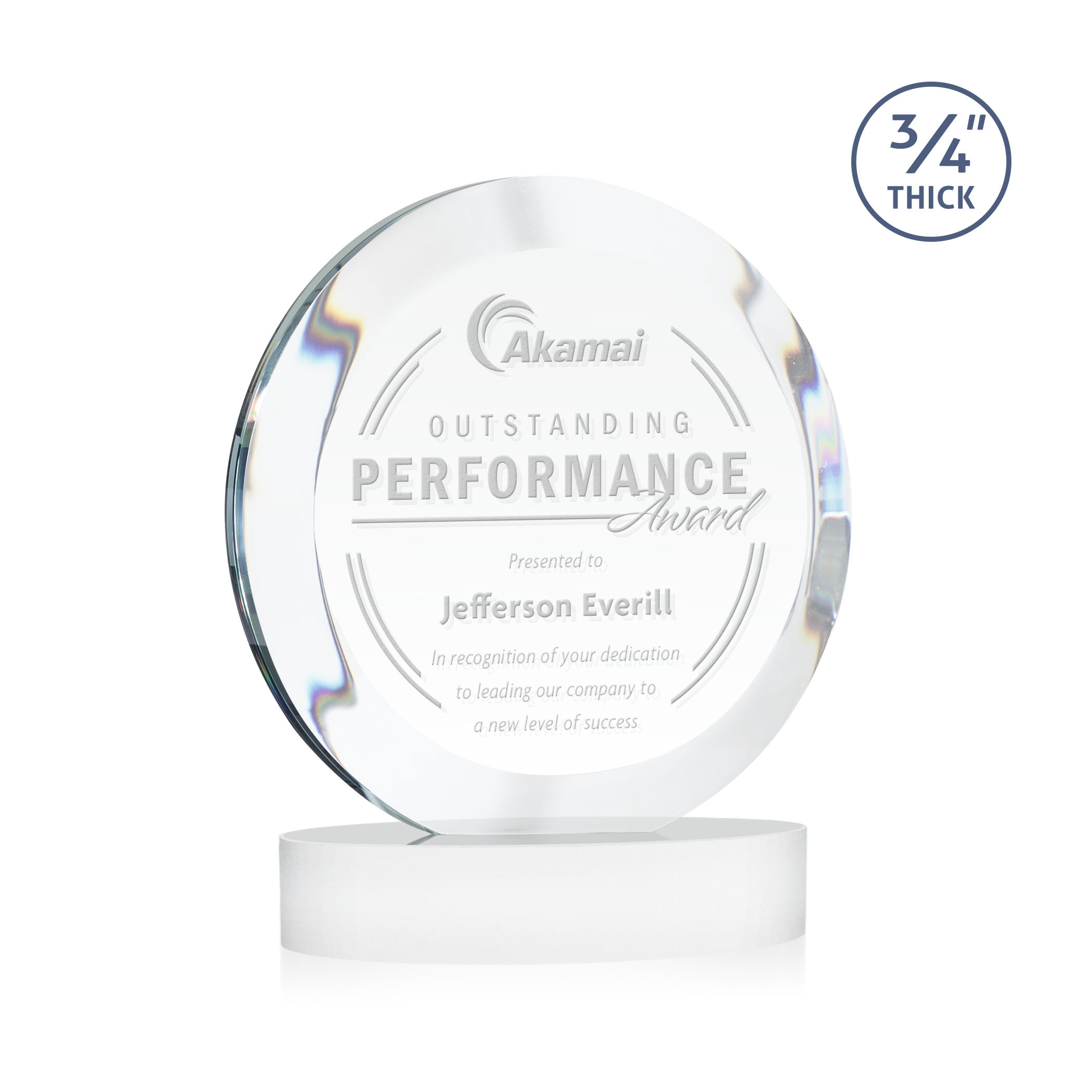 Gibralter Award on Alberton Base - White 8