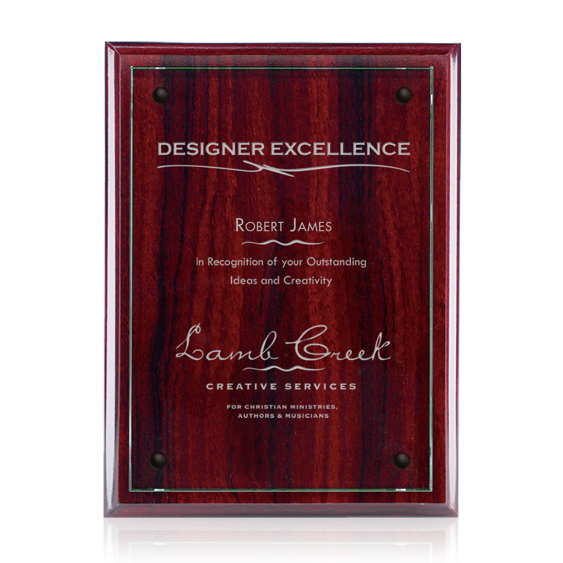 Jade, Rosewood, Rosewood 12" x 15"