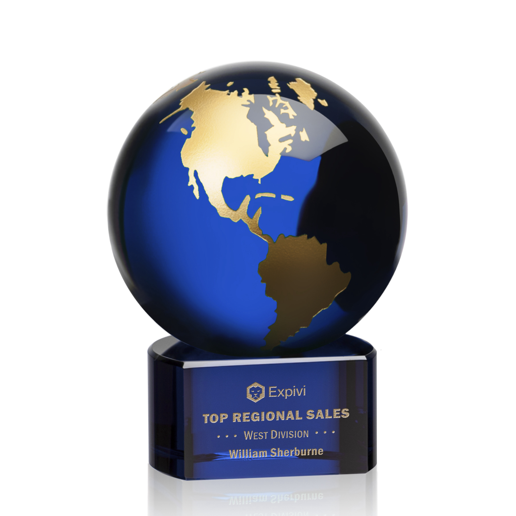 Marcana Globe Award - Blue/Gold 3