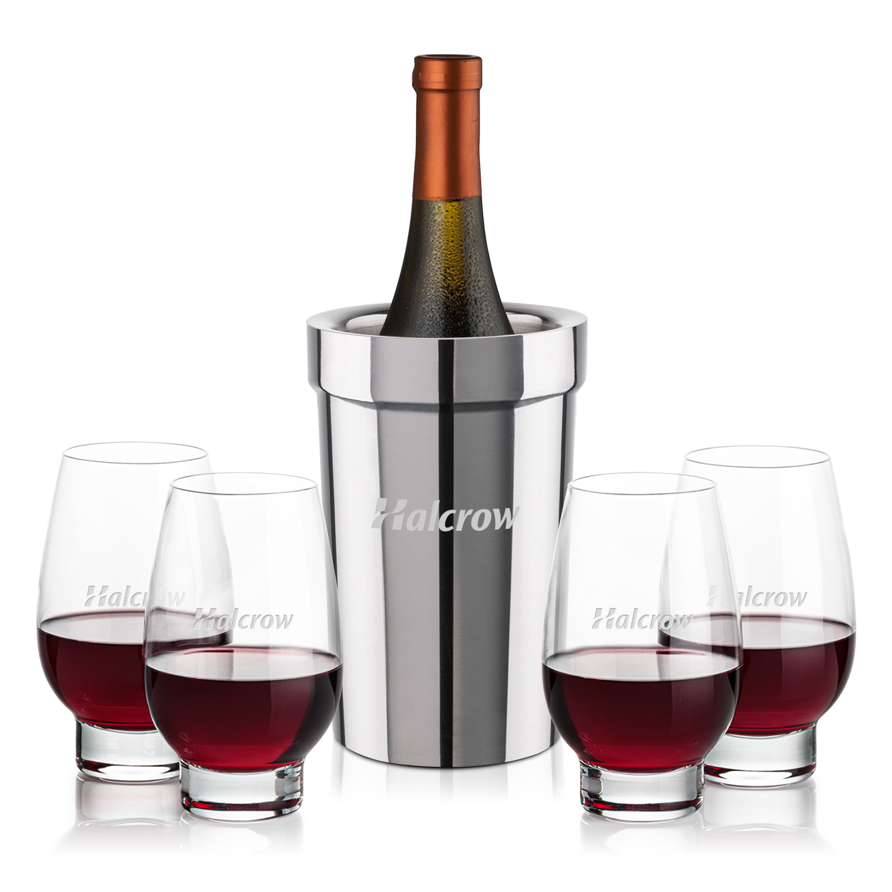 Wine Cooler Stemless Set, Glenarden Set, Set of 5