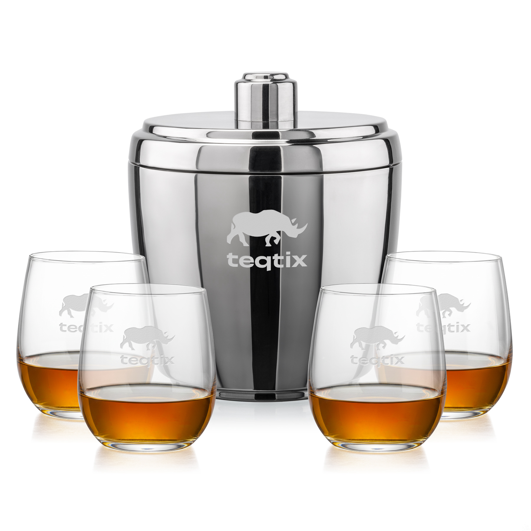 Ice Bucket OTR Set, Gibson Set, Set of 5