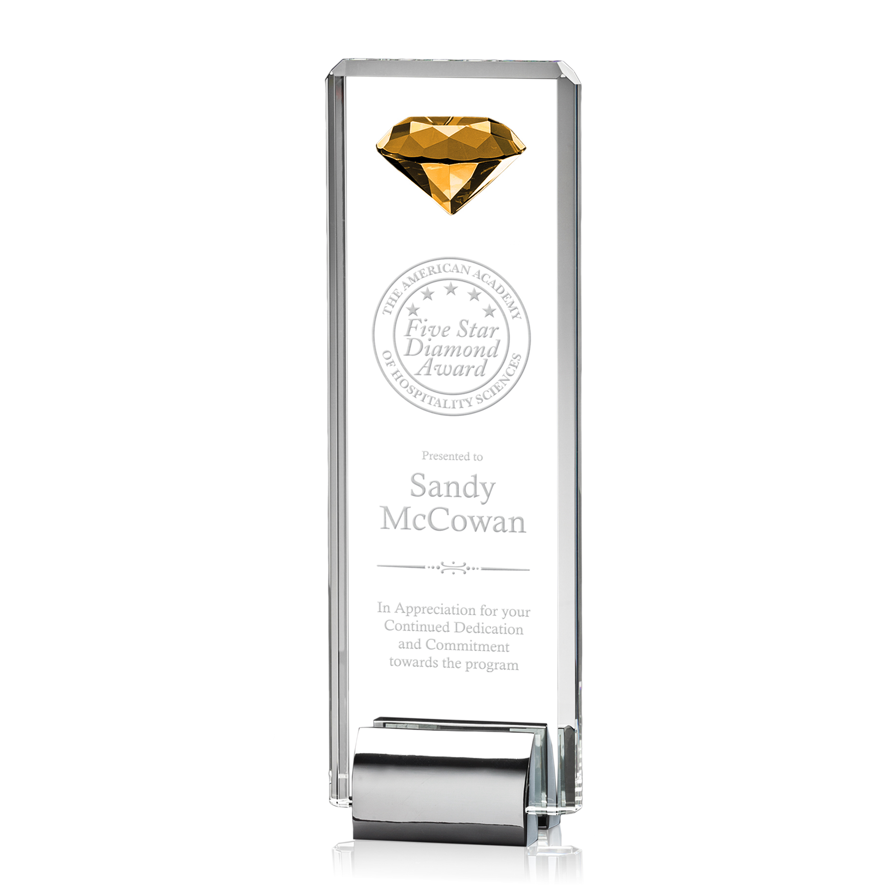 Elmira Gemstone Award - Amber