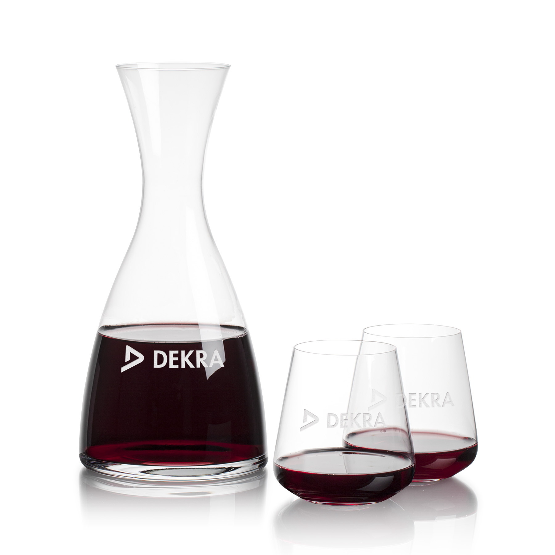 Carafe Stemless Set, Breckland Wine Set, Carafe & 2 Stemless
