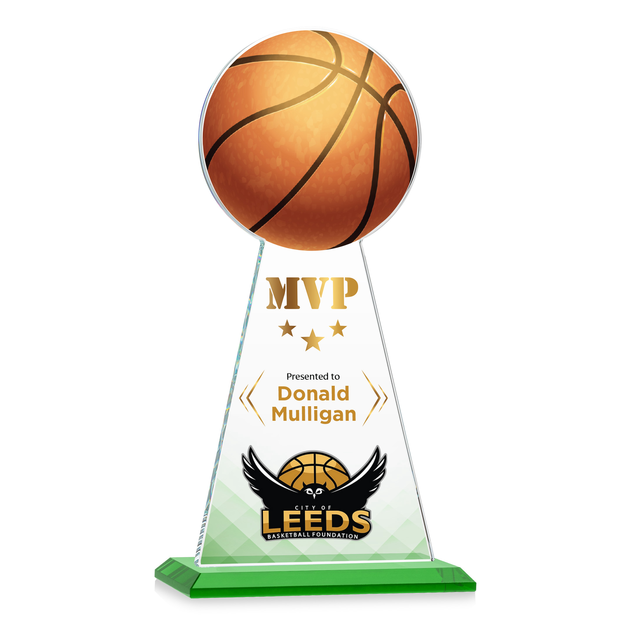 Edenwood Basketball VividPrint™ Award - Green 20