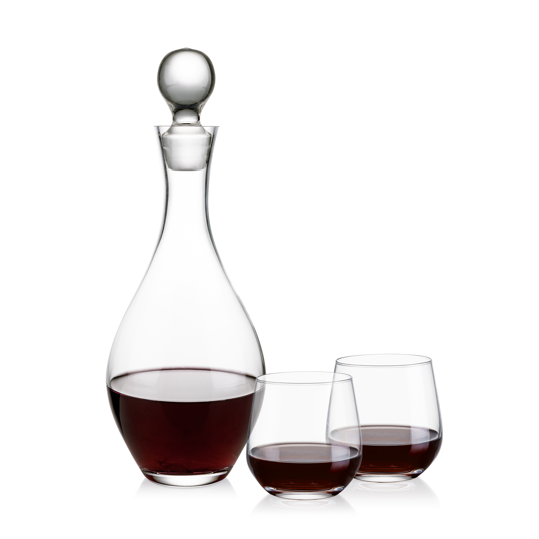 Briarwood Decanter & Garland Stemless Wine Set 5