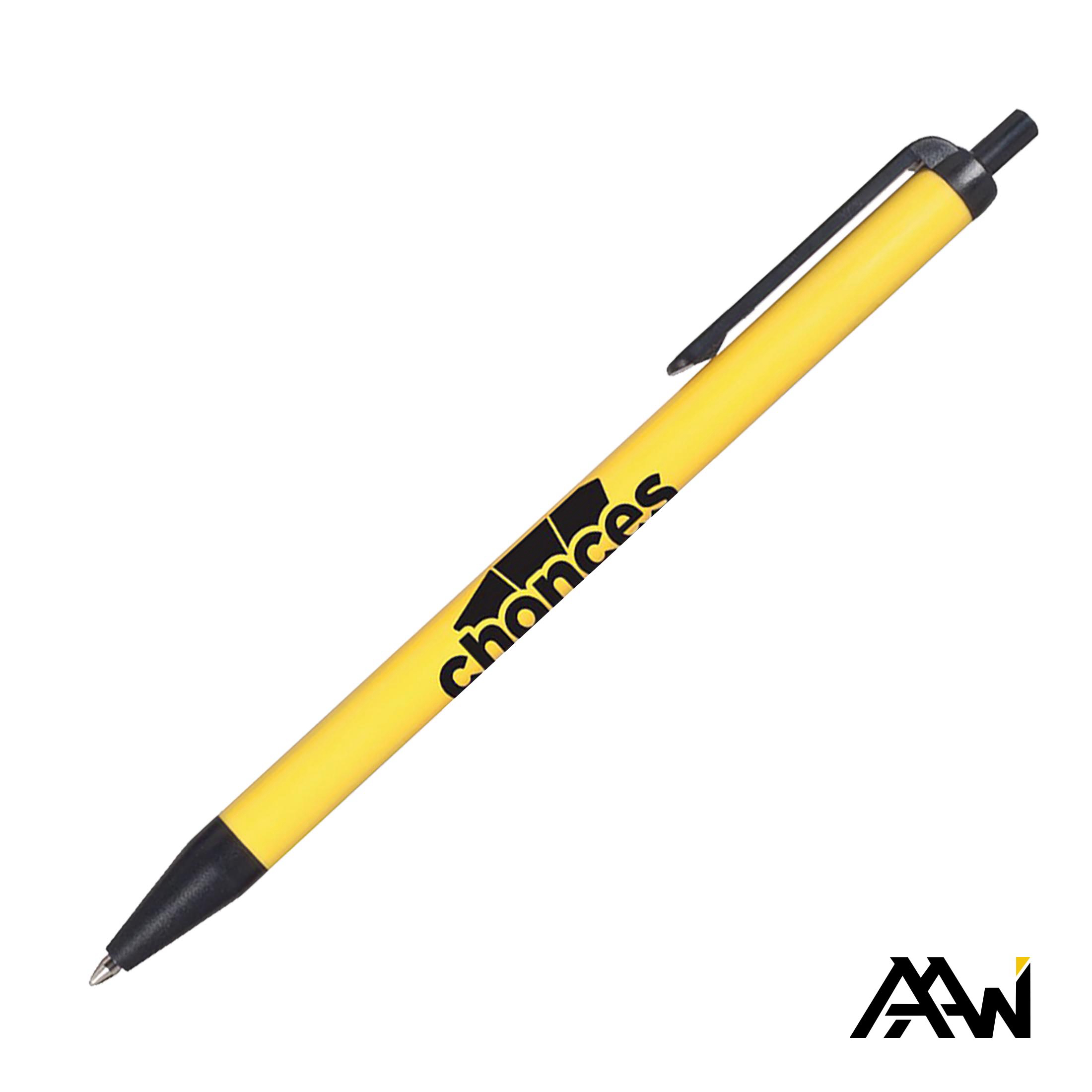 Black Accent, 1 Color, 1 Location Imprint, Yellow / Matte Black