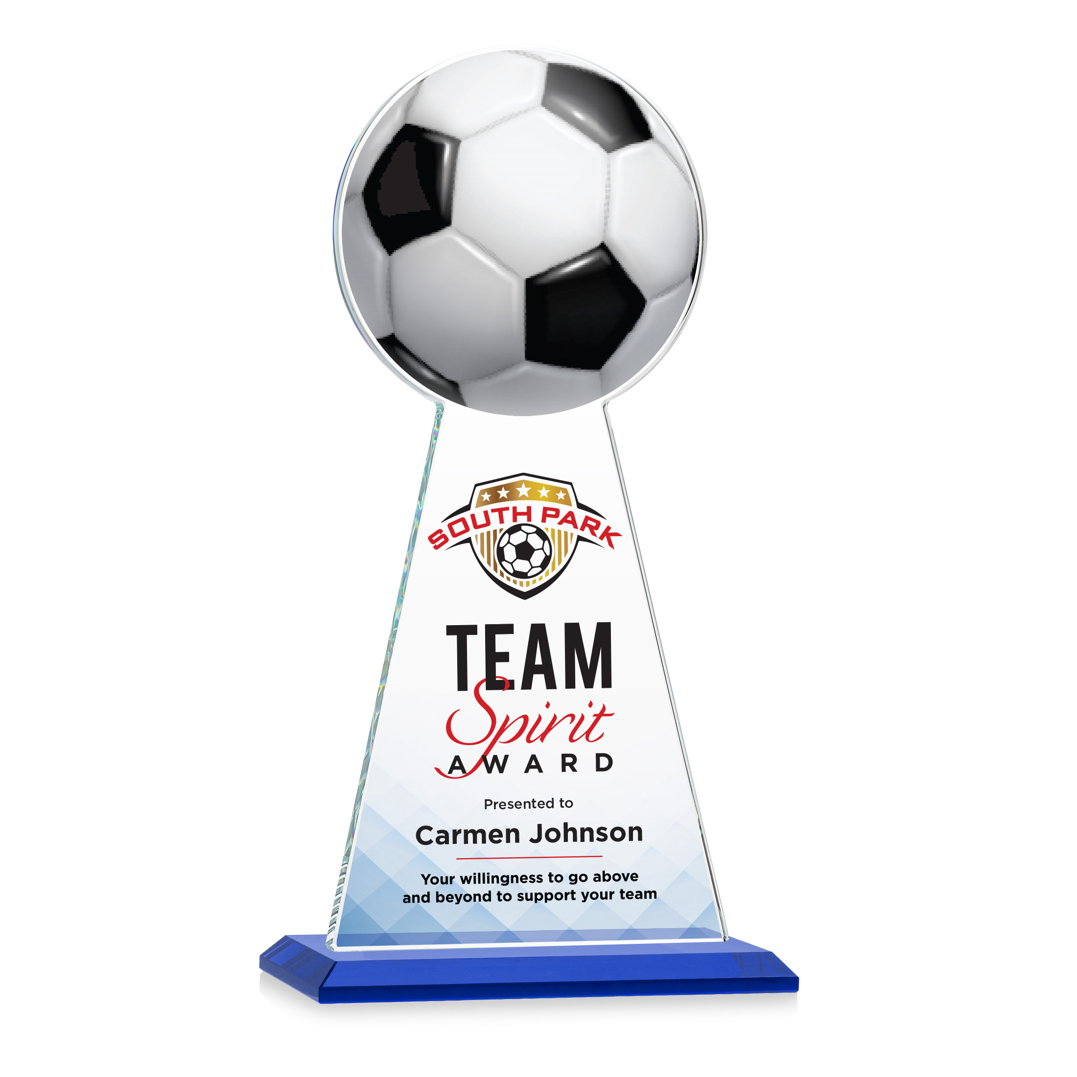Edenwood Soccer VividPrint™ Award - Blue 18