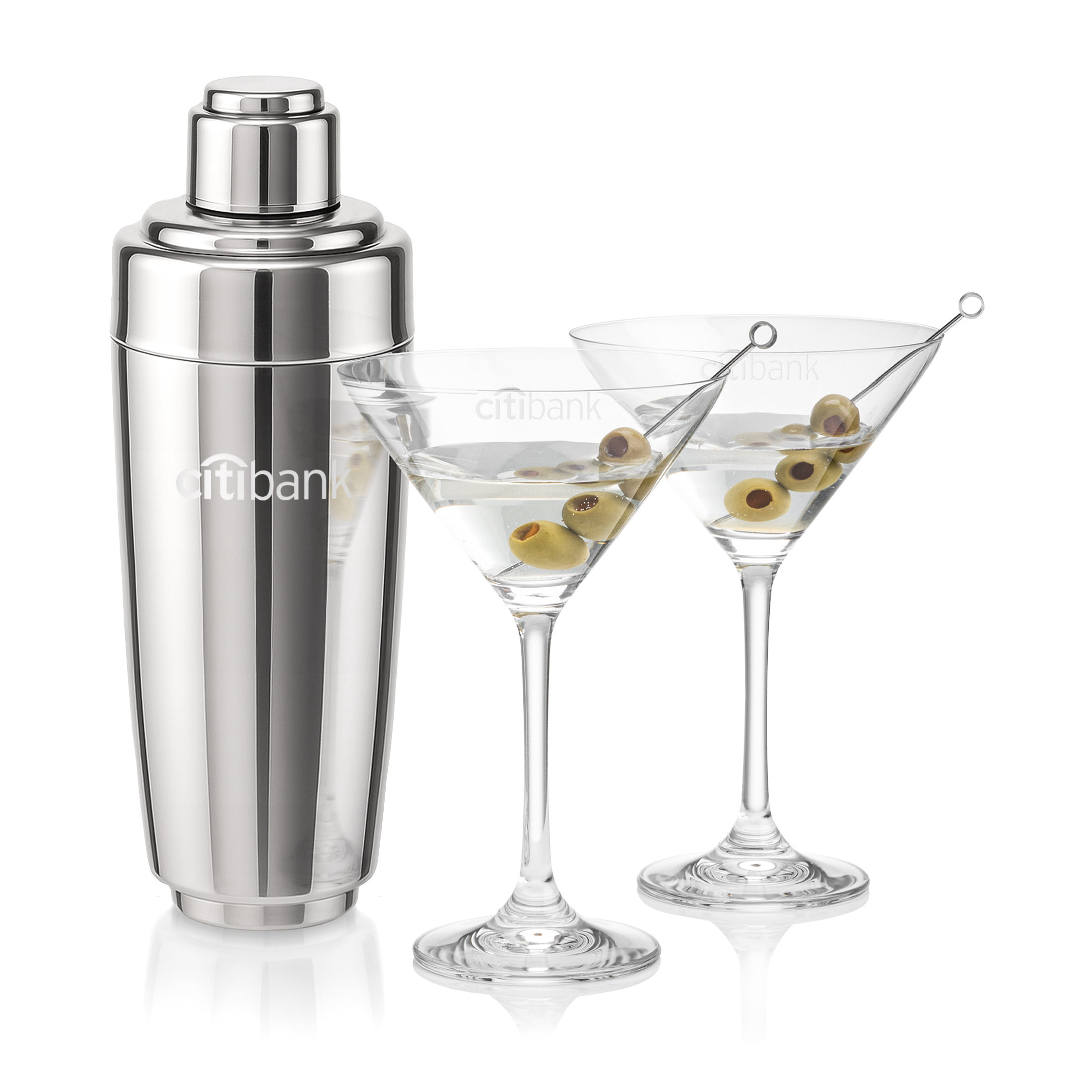 Shaker Martini Set, Burlington Martini Set, Set of 3
