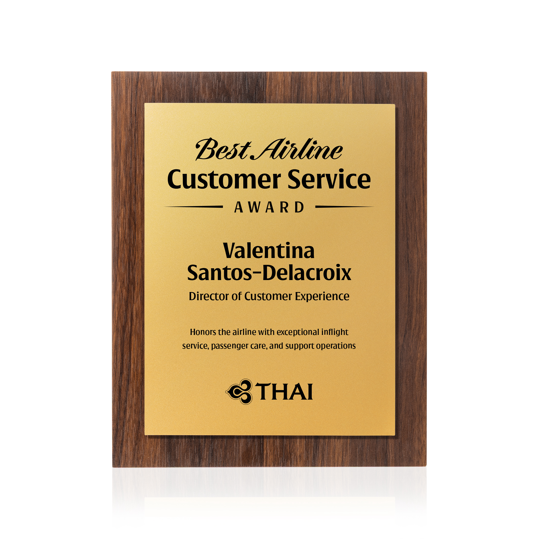 1 Color, 1 Location Imprint, Gold, 8" x 10"