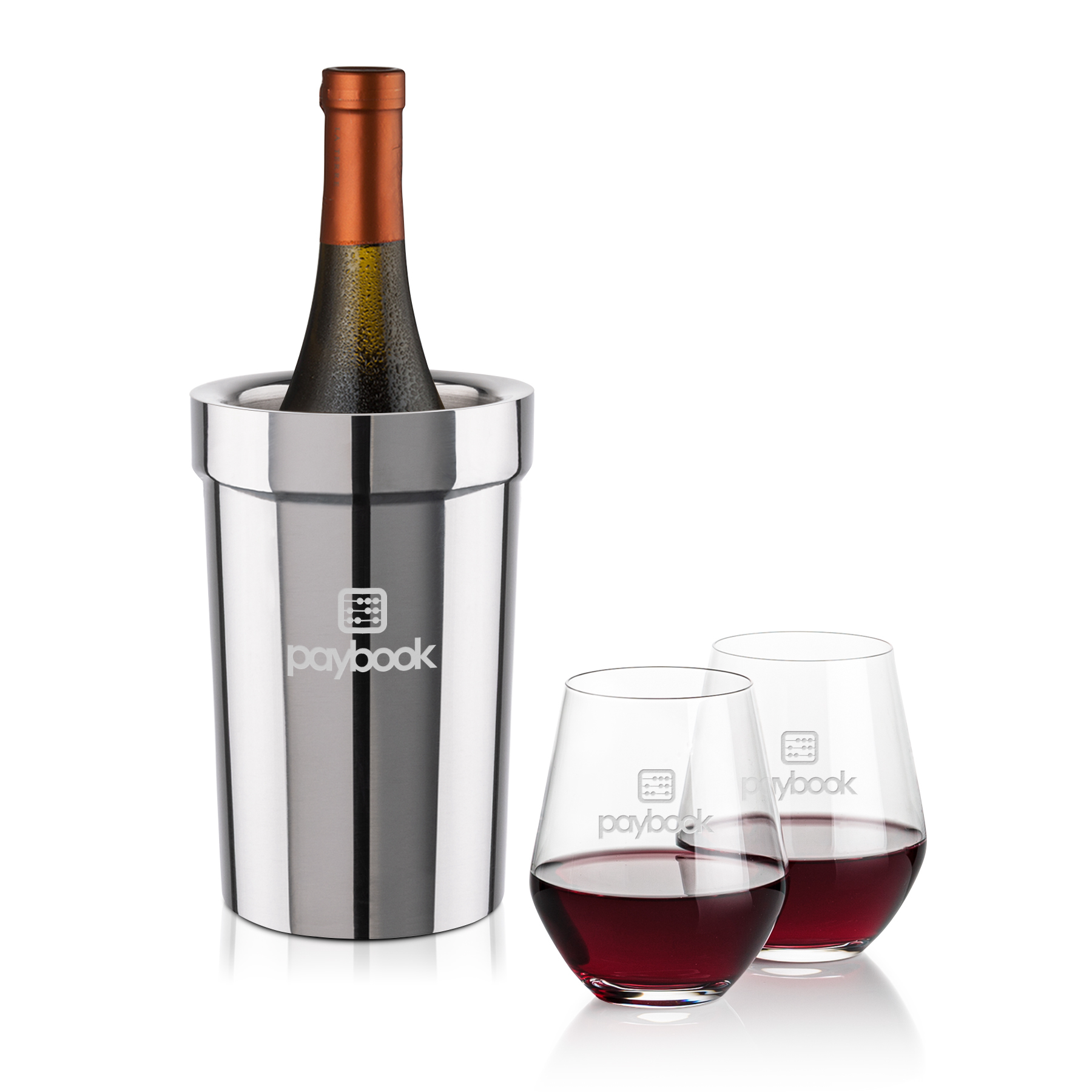 Wine Cooler Stemless Set, Reina Set, Set of 3